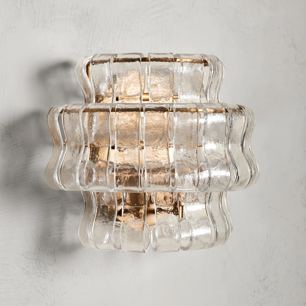 Art Glass Ghiaccio Wall Sconce - All Products, Ghiaccio Series, Ins Review, Wall Sconce- Wall Sconce1-Luxehomezone