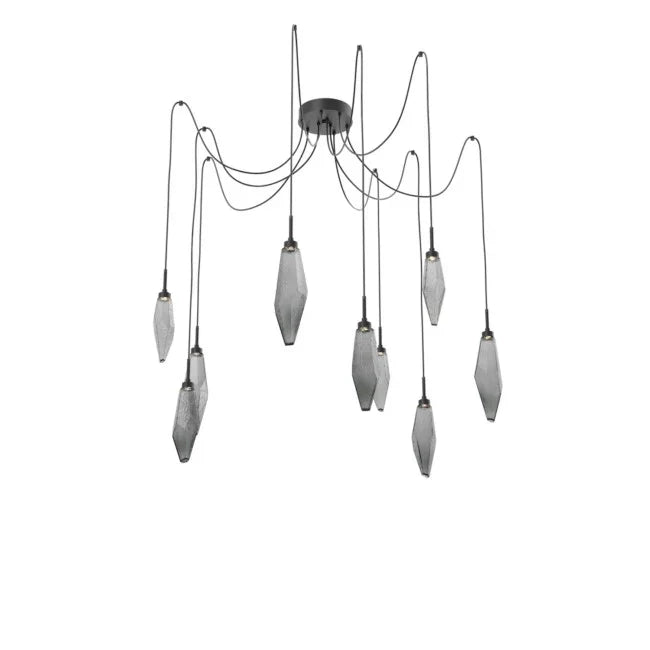 Rock Modern Crystal Swing Chandelier