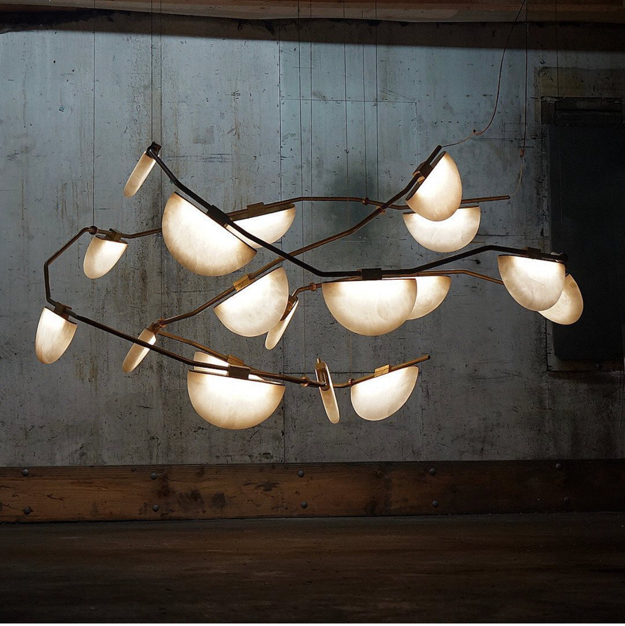 Enceladus Alabaster Chandelier 138"W