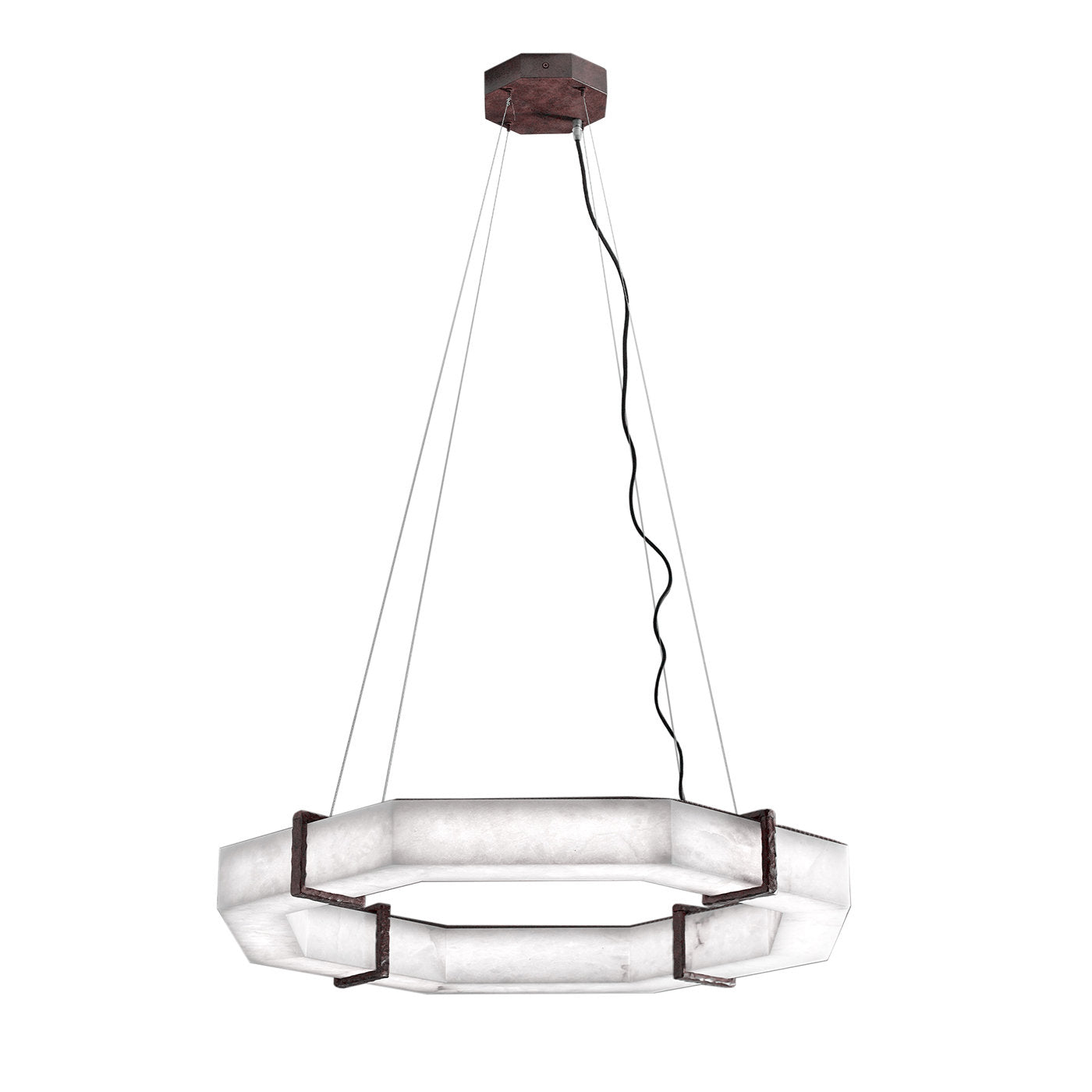 Halo Alabaster Octagonal Chandelier