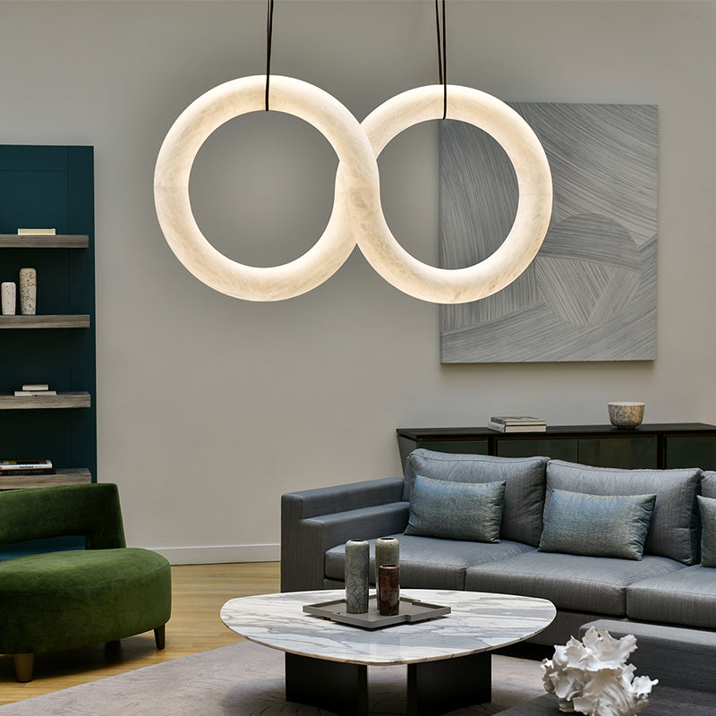 Ethera Alabaster Chandelier 55 7/8’W