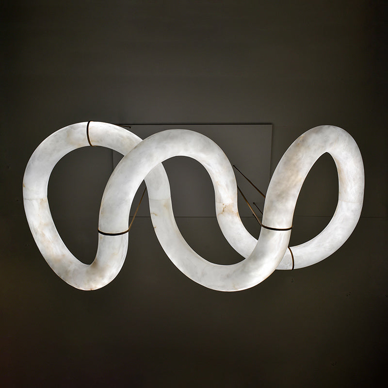 Ethera Alabaster Chandelier 71"