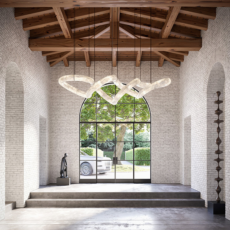 Ethera Alabaster Chandelier 96"