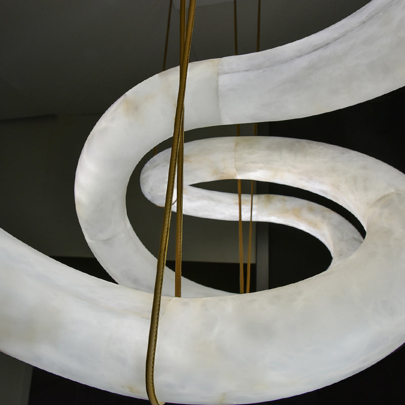 Ethera Alabaster Chandelier 71"