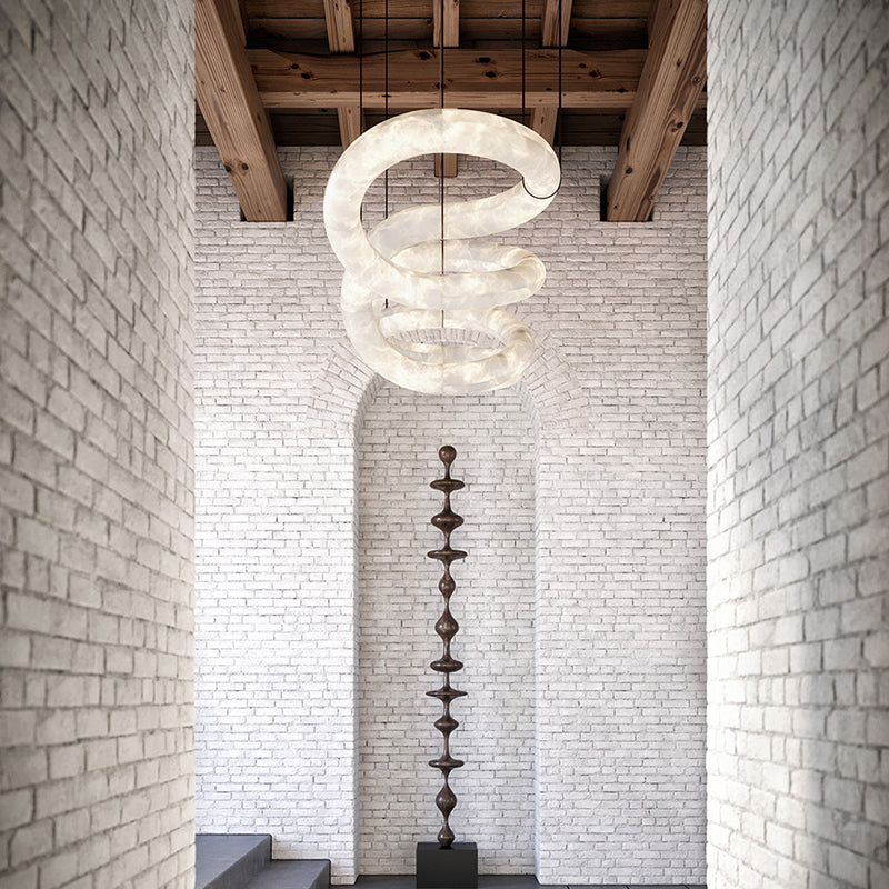 Ethera Alabaster Chandelier 96"
