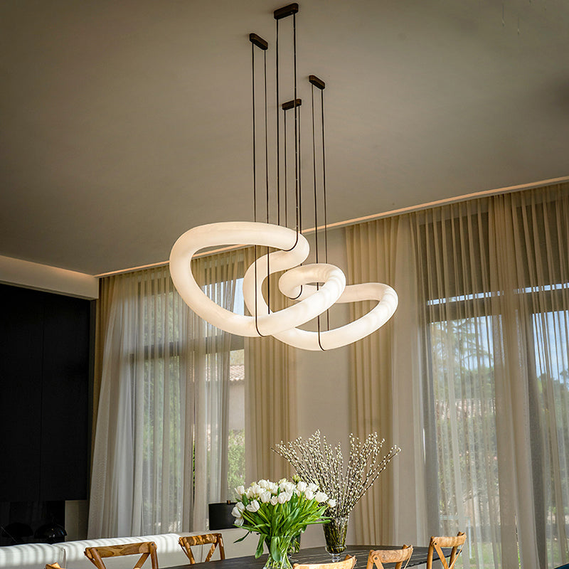 Ethera Alabaster Chandelier 71"