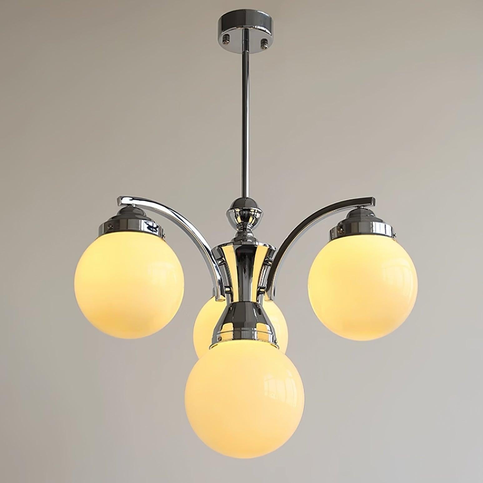 Pink Salamanca Chandelier with 4/6 heads - Glass Chandelier, Persimmon-1-Luxehomezone