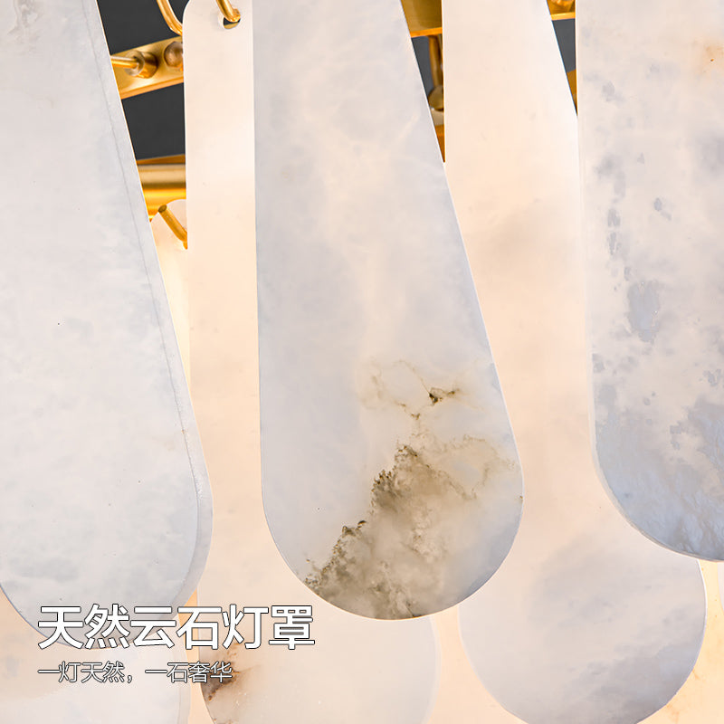 Stella Alabaster Round Chandeliers 22" 32"