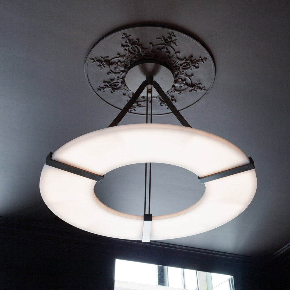 Halo Alabaster Round Chandelier