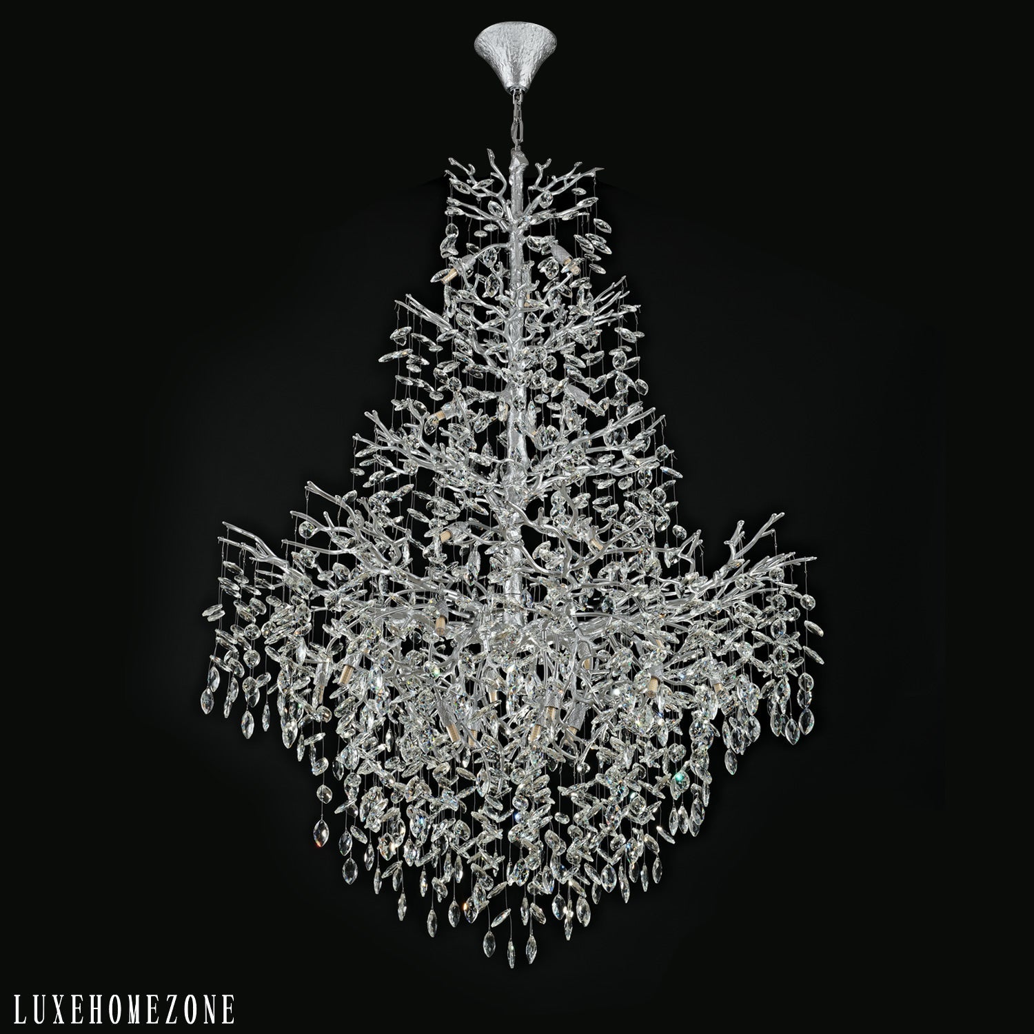 Solara Round Tree Branch Chandelier 47"