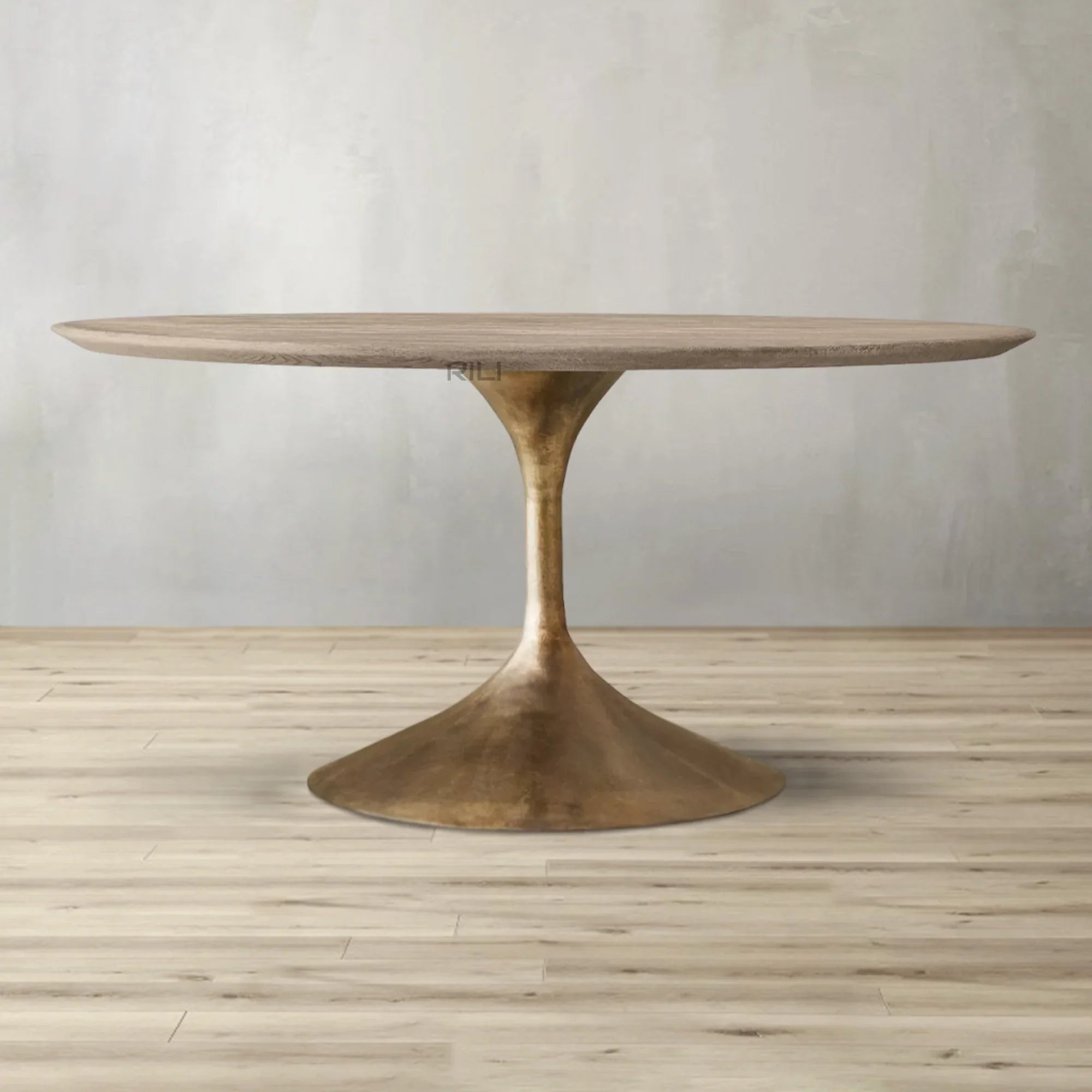 Aero Wood Round Dining Table