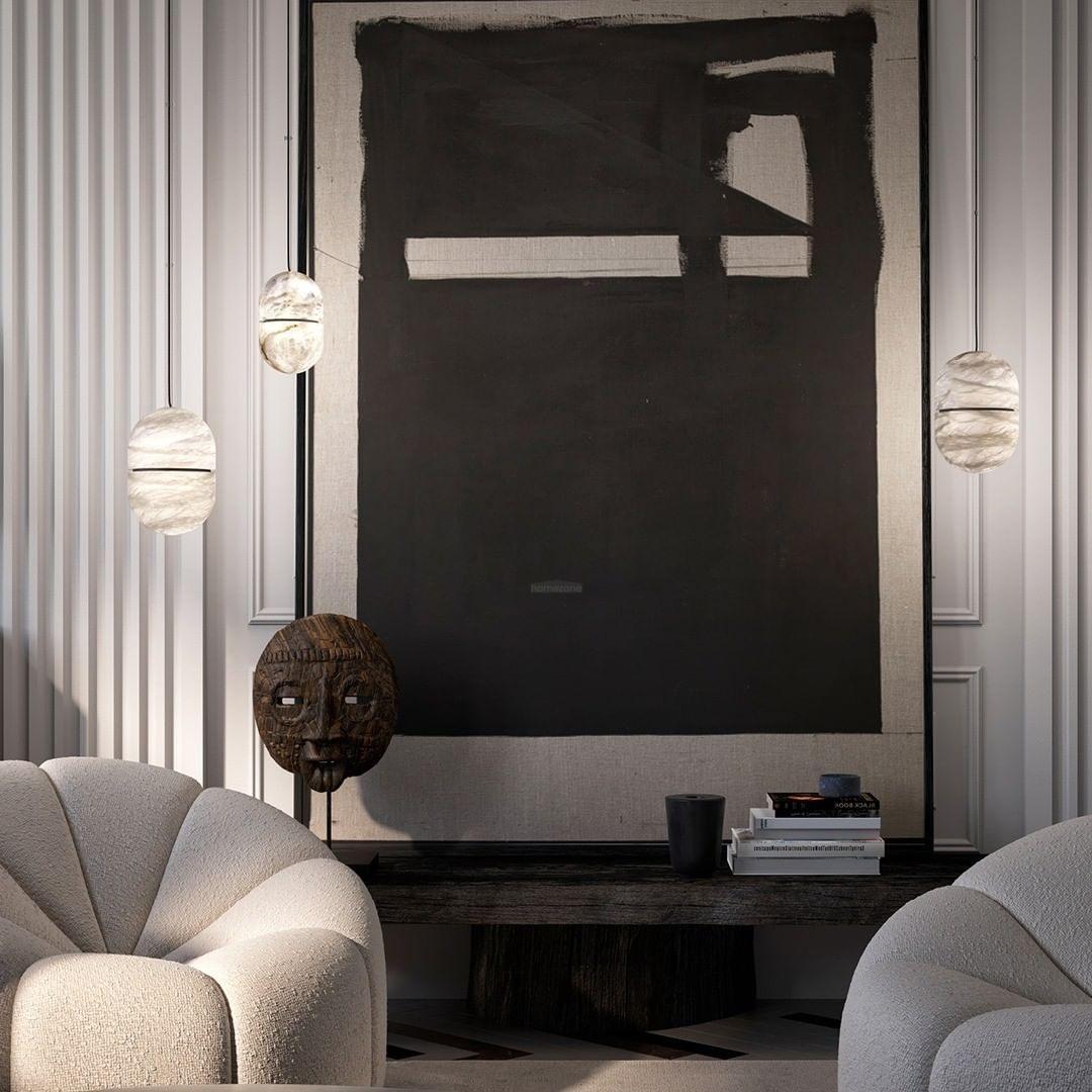 YUM Alabaster Pendant Light - Luxehomezone