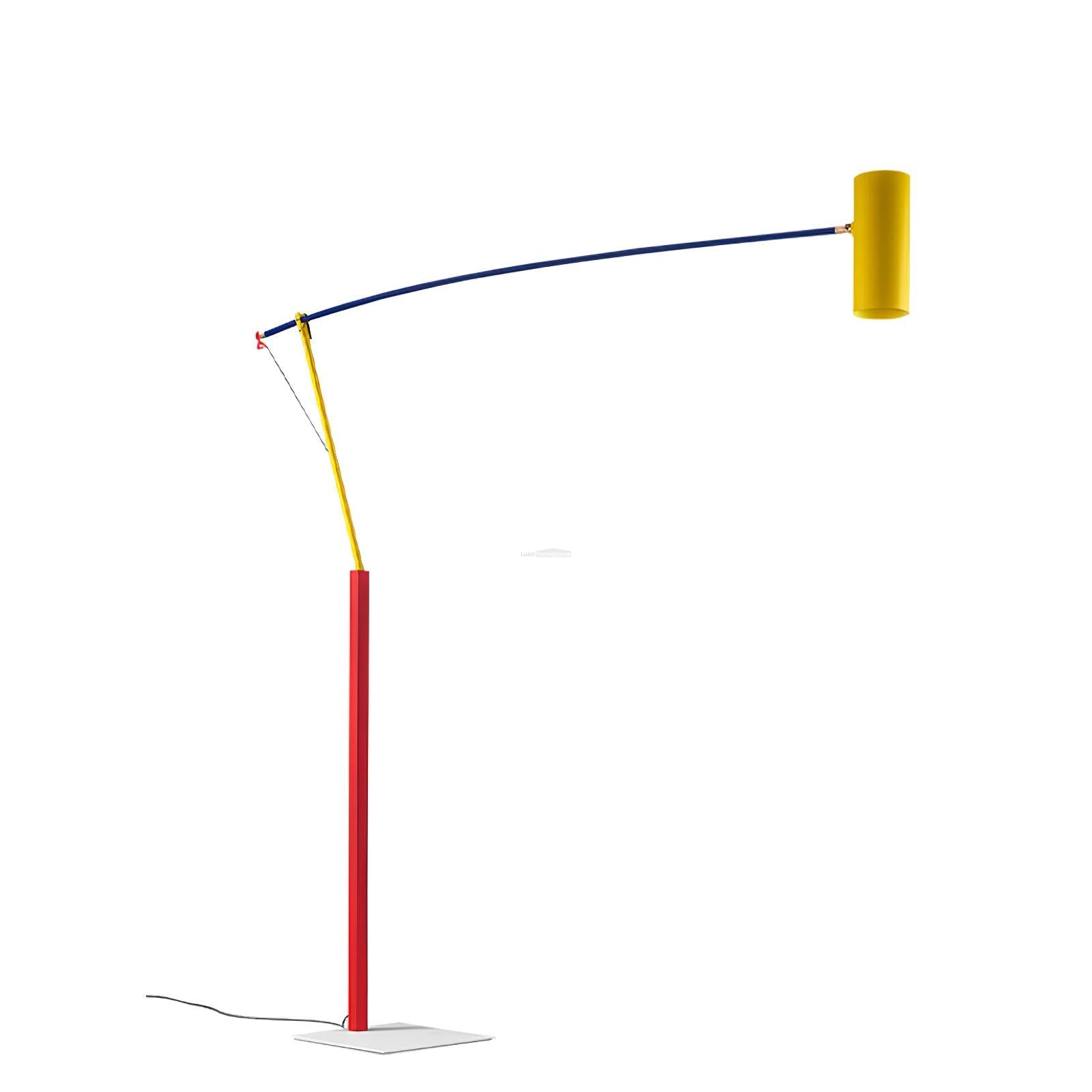 Ettorino Floor Lamp - Alonso, Flexible, Red & Yellow & Blue-1-Luxehomezone