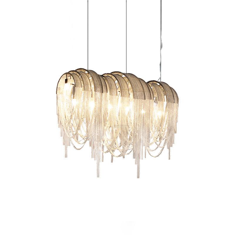 Length Chains Chandelier ∅ 23.6″ - Tassel-1-Luxehomezone
