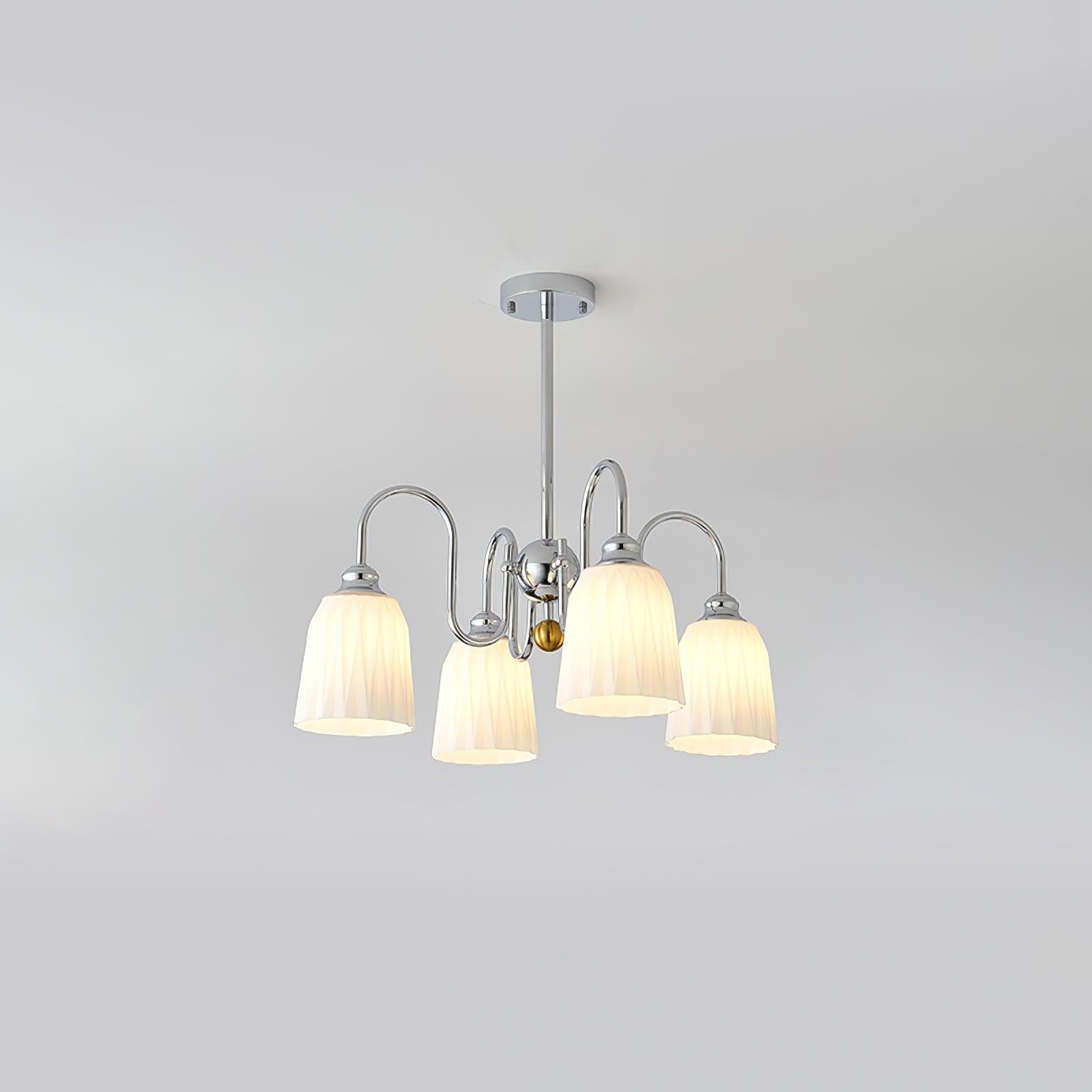 Bauhaus Pleated Chandelier with 3/5/6/8 heads - Zahara-1-Luxehomezone