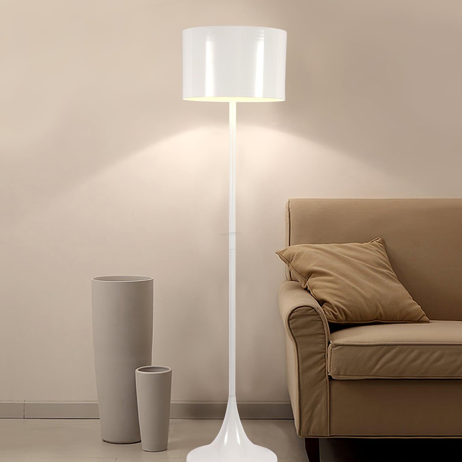 Huafang Black And White Floor Lamp ∅ 12.6″ - Geometry-1-Luxehomezone