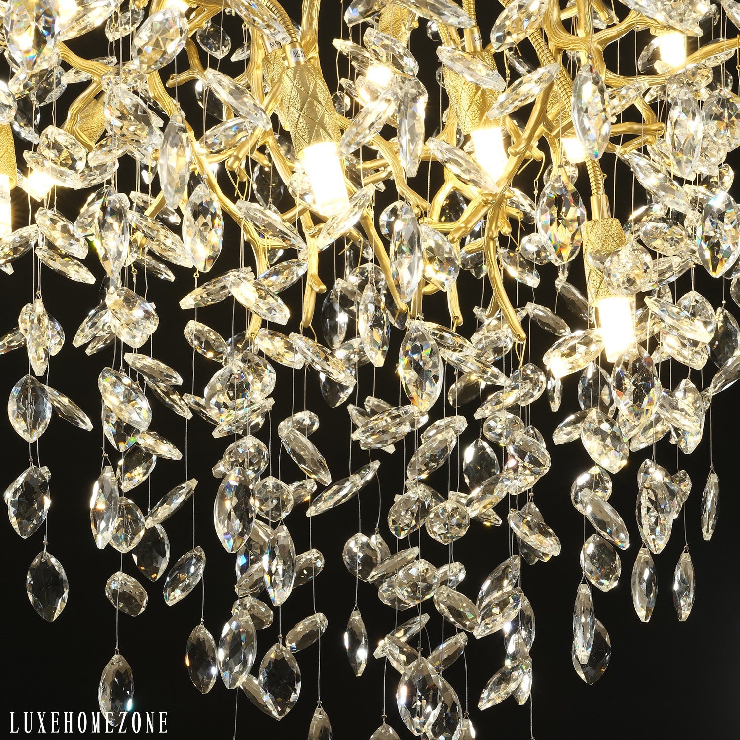 Solara Round Tree Branch Chandelier 47"