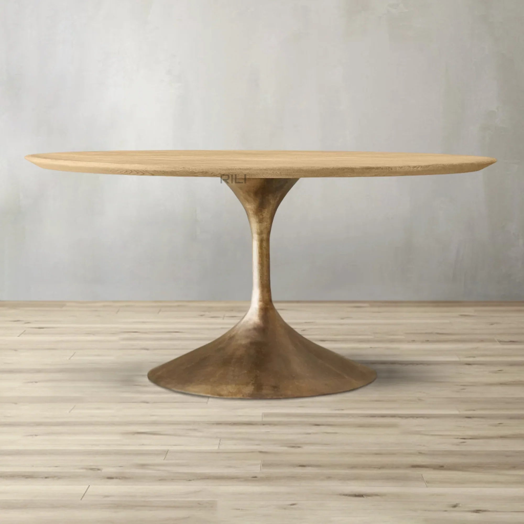 Aero Wood Round Dining Table