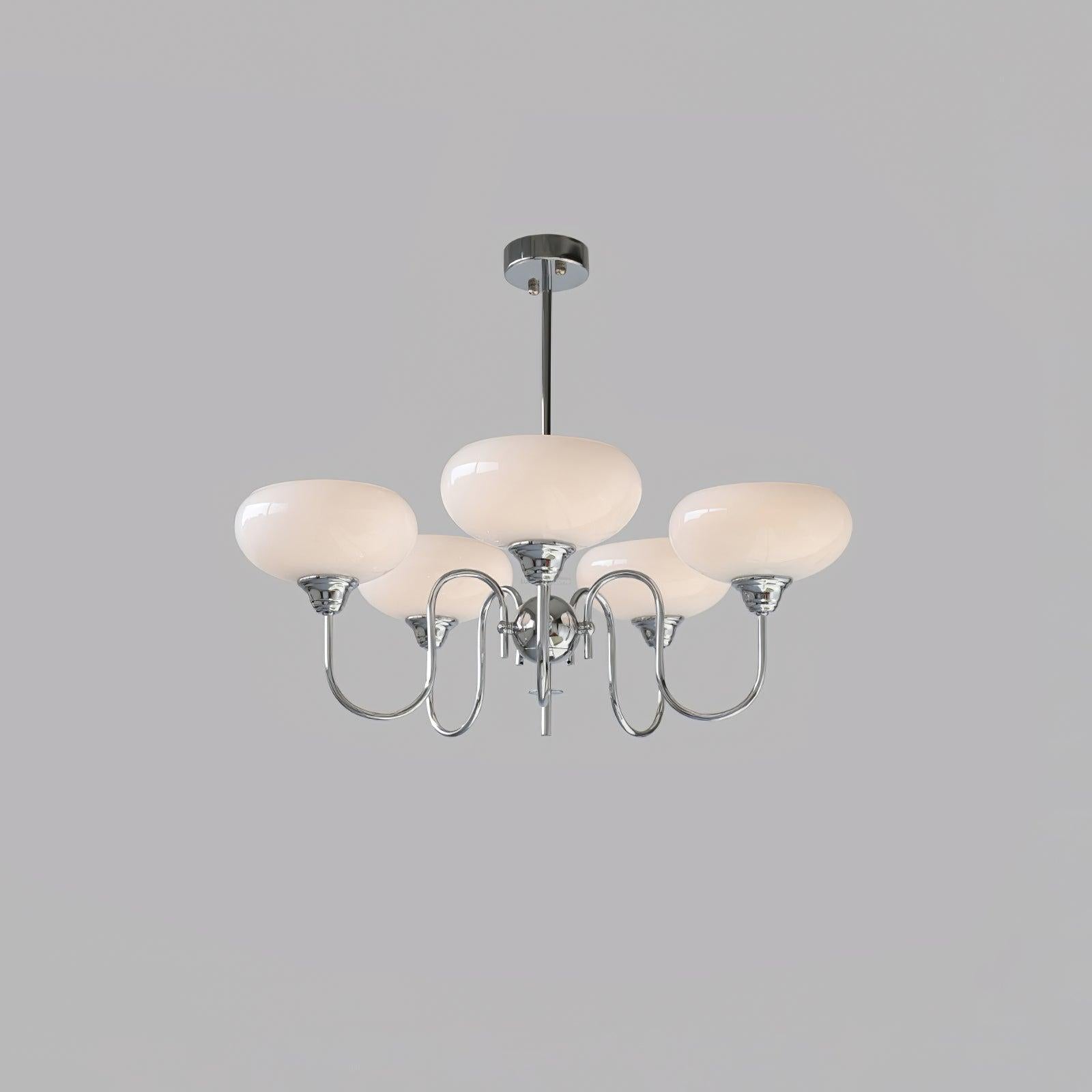 Creamy Persimmon Chandelier - Glass Chandelier, Persimmon-1-Luxehomezone