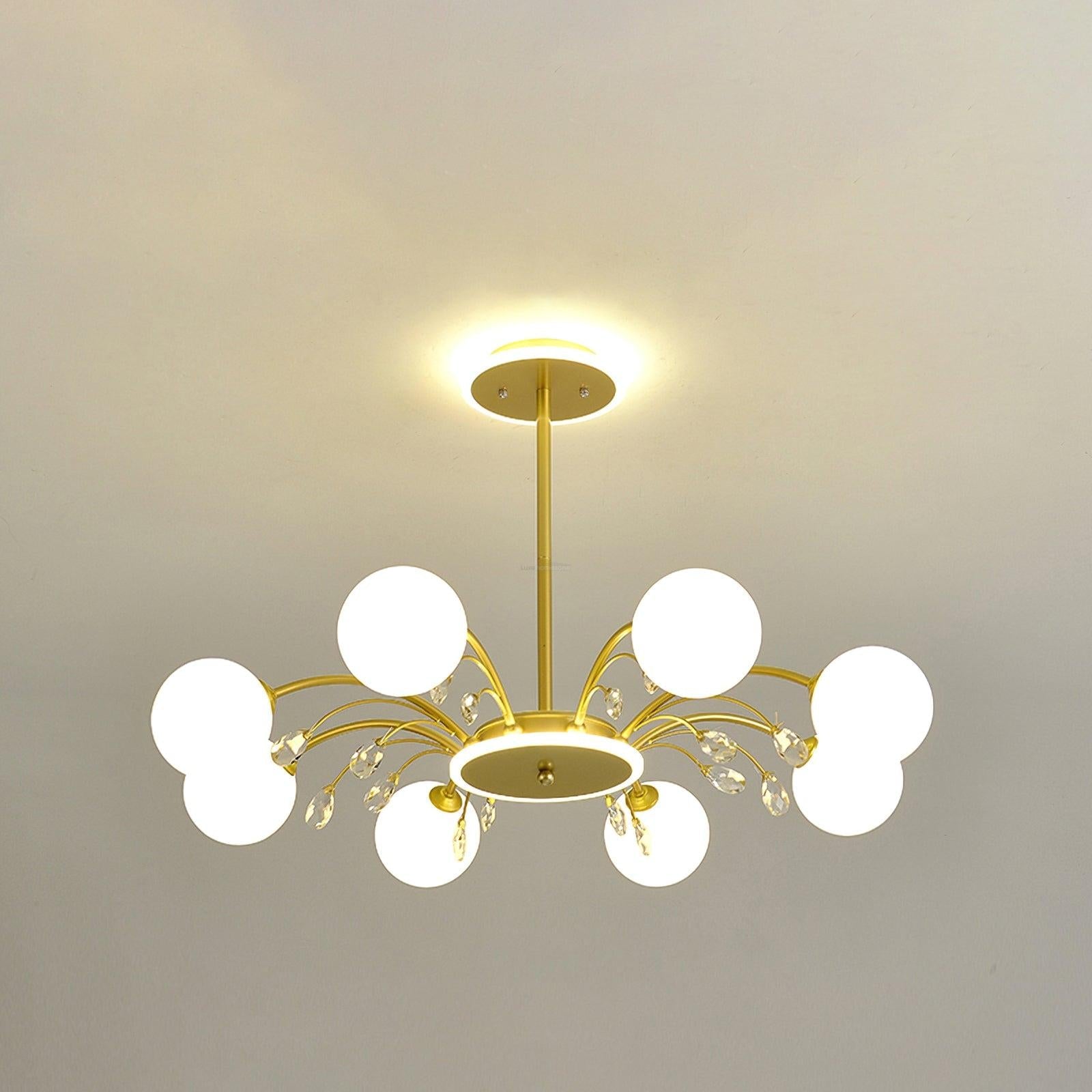 Glamorous Glass Raindrop Chandeliers with 6/8/10/12/16 heads - Bend-1-Luxehomezone