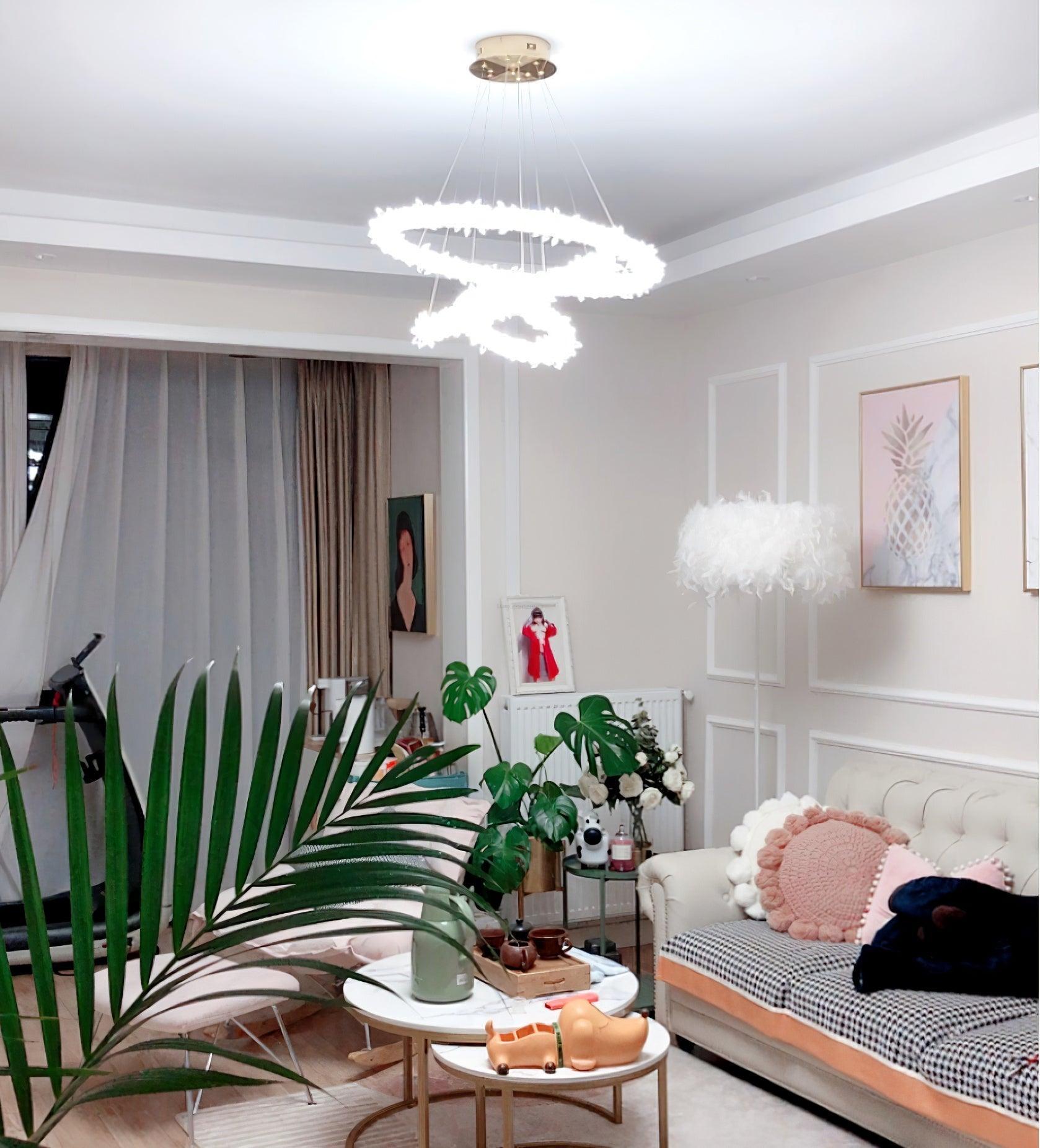 Crystal Ring Chandeliers - Crystals-1-Luxehomezone