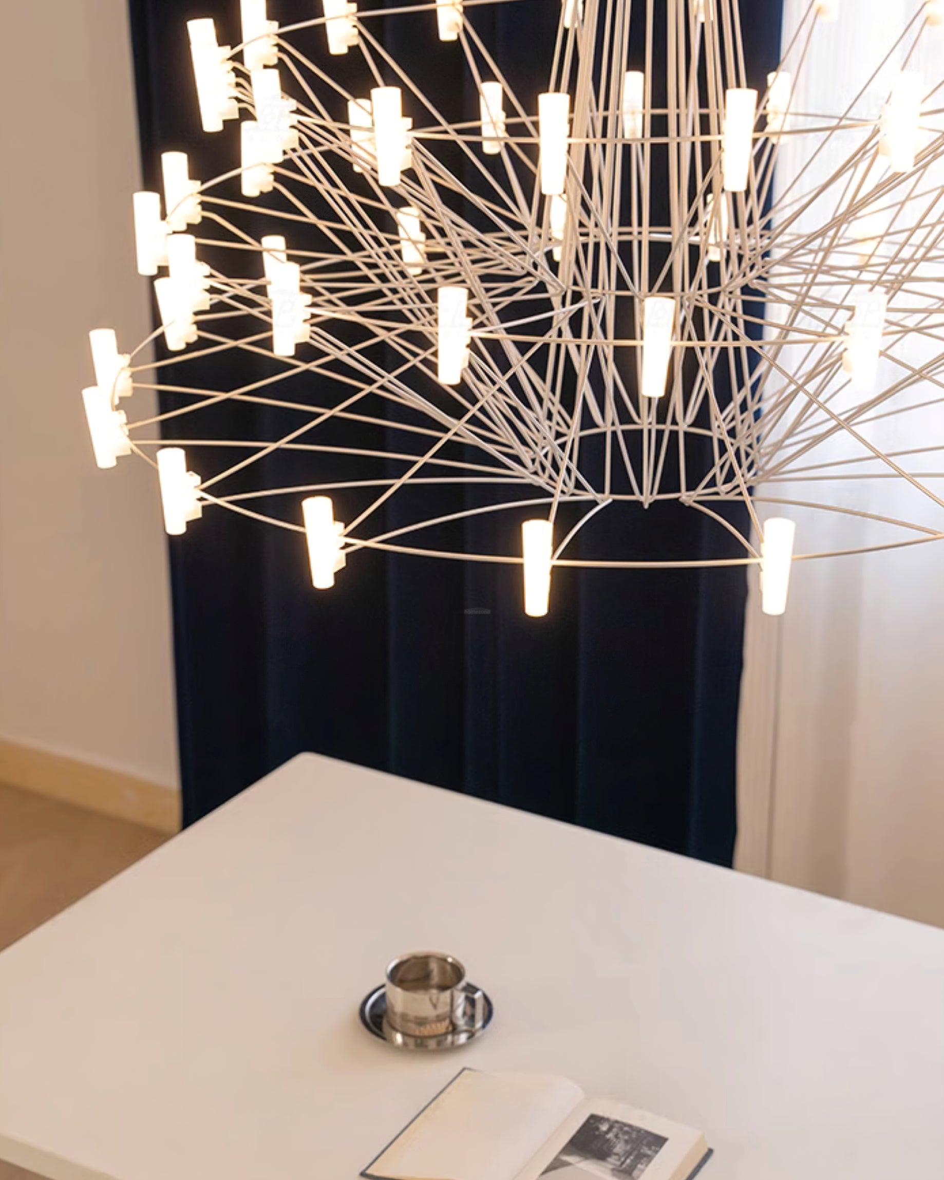 Sky Ballet Candle Chandelier ∅ 33.5″ ~∅ 39.8″ - Candle-1-Luxehomezone