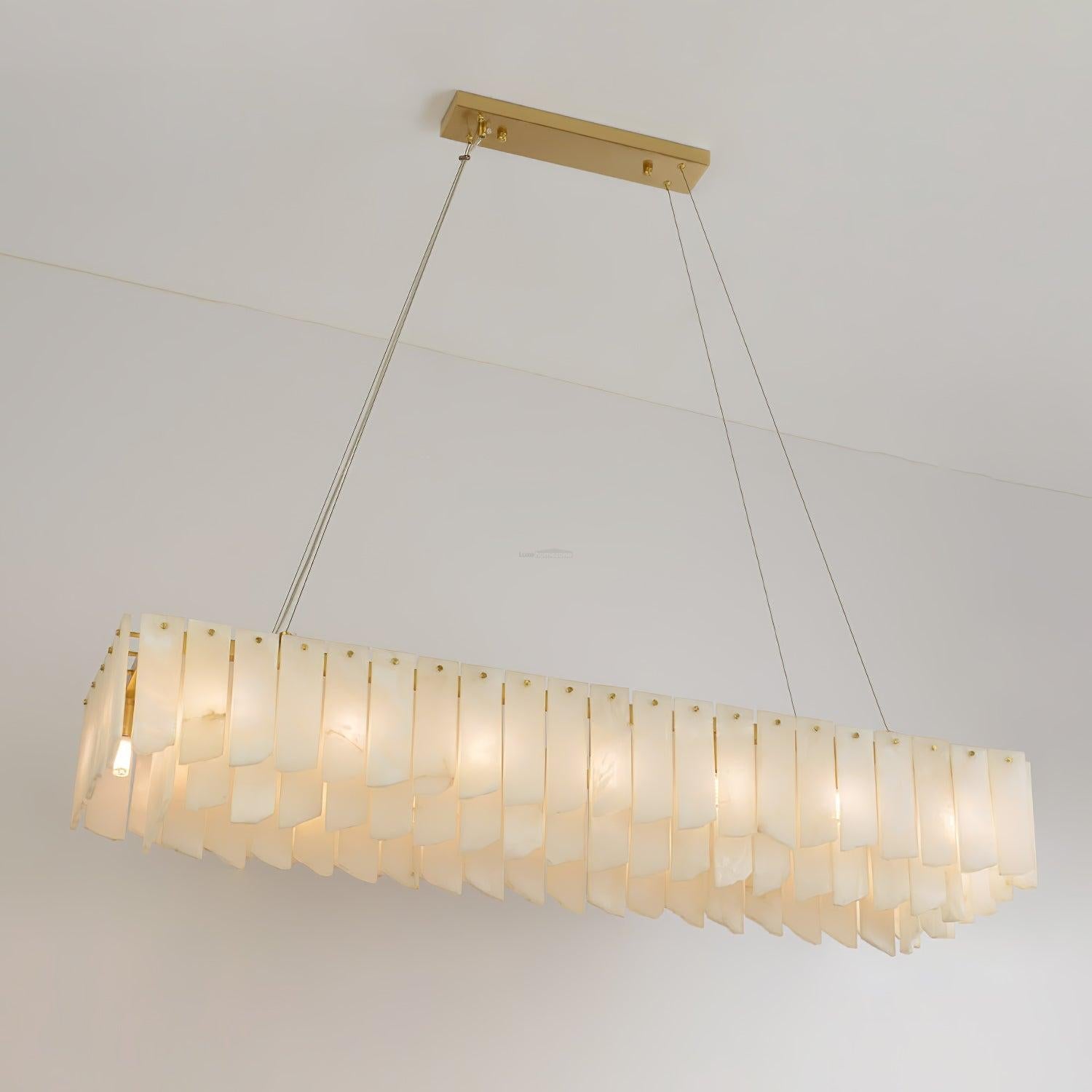 Alabaster Cascade Tiered Chandelier - Alabaster, Alabaster Chandelier-1-Luxehomezone