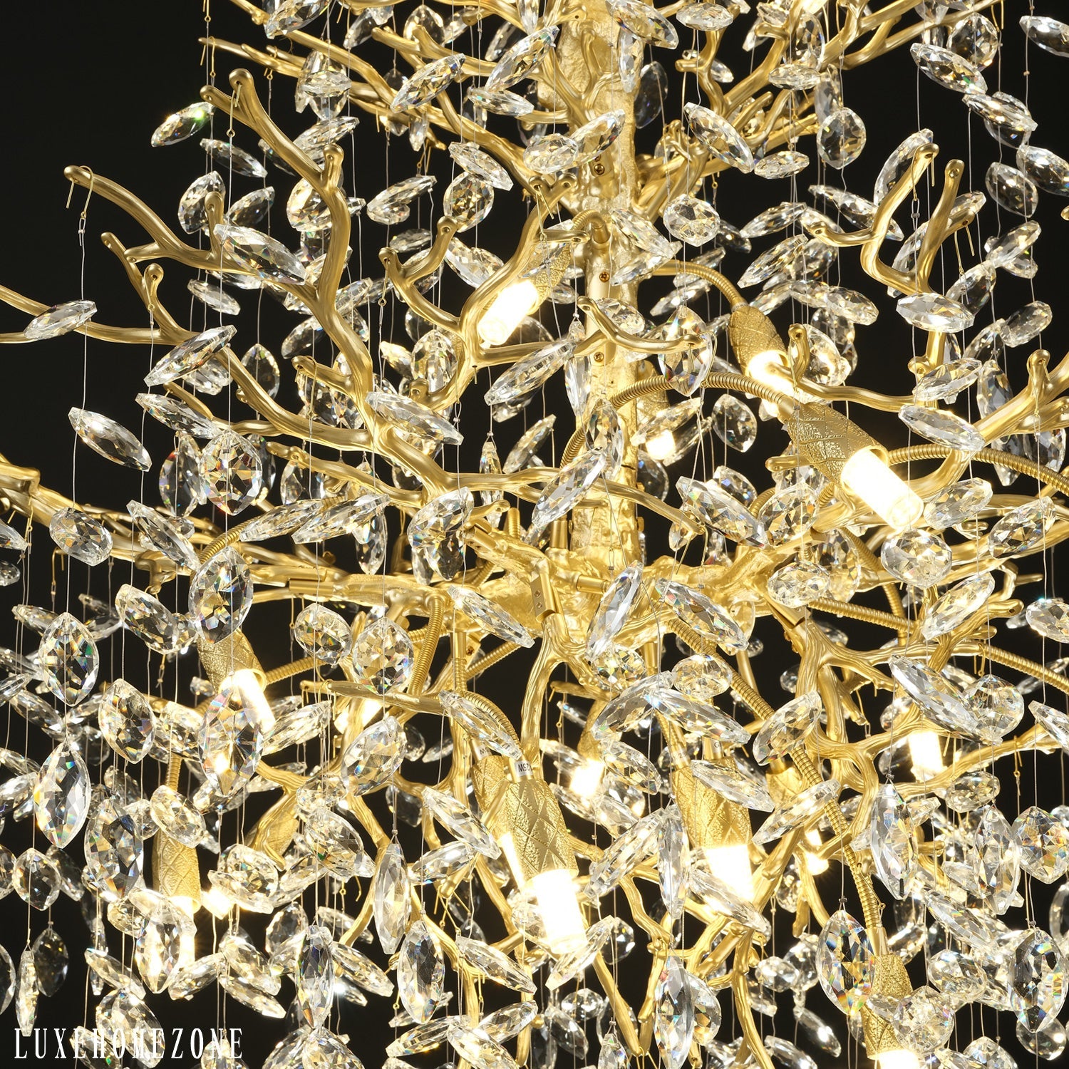 Solara Round Tree Branch Chandelier 47"