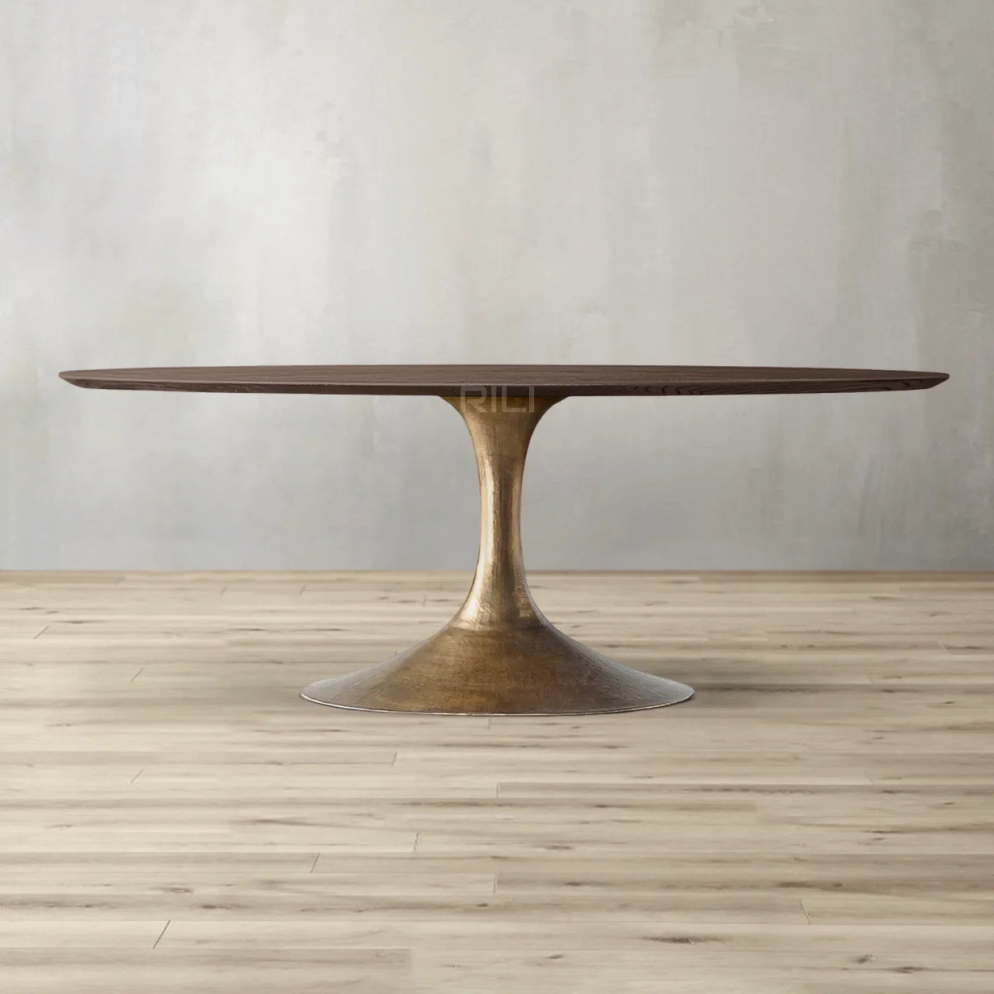 Aero Wood Oval Dining Table