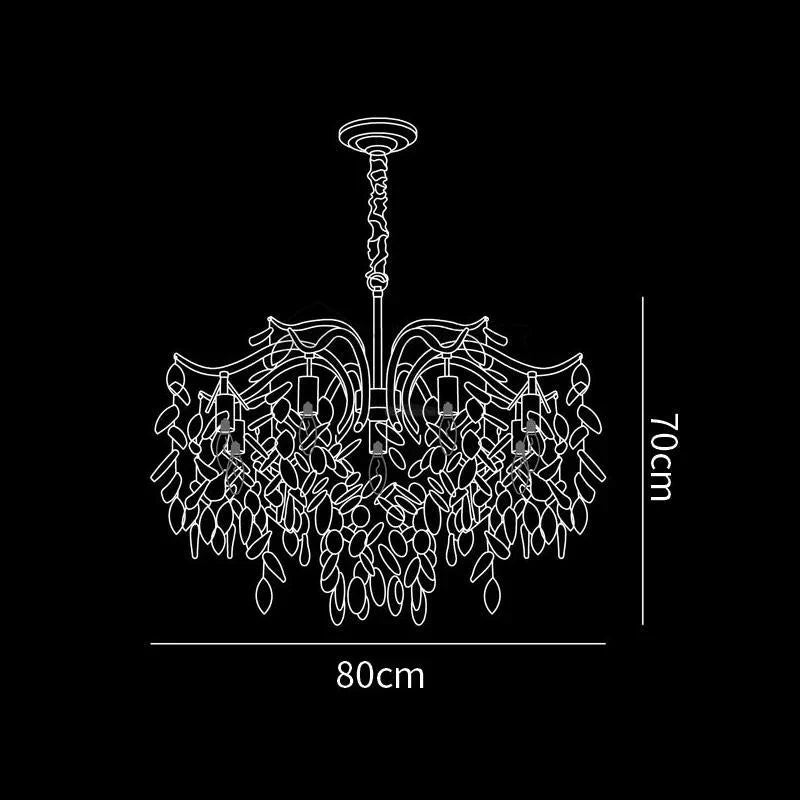 Dorale Chandelier with 7/9/11 heads
