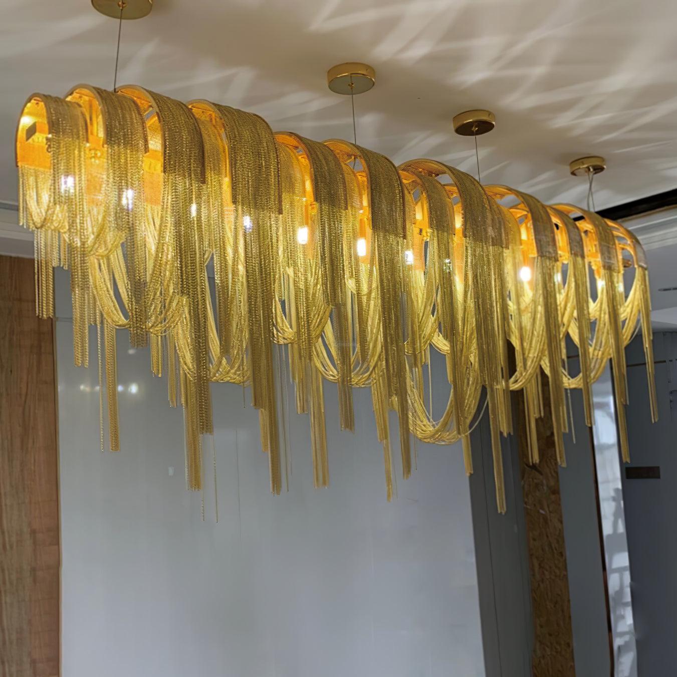 Length Chains Chandelier ∅ 23.6″ - Tassel-1-Luxehomezone