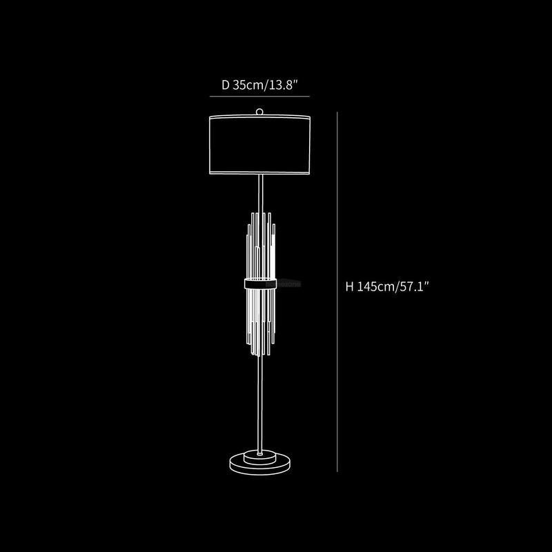 Alston Floor Lamp  ∅ 13.8″