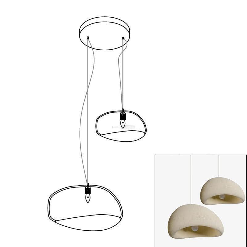 Khmara Chandelier with Rough Combination Type A - Luxehomezone