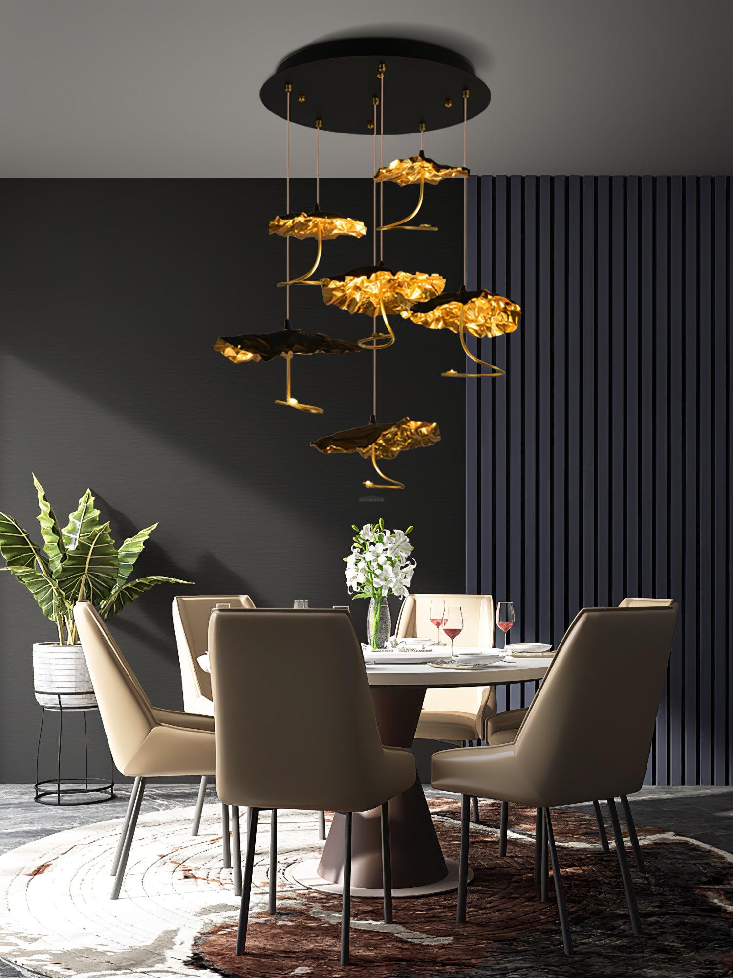 Brass Aviary Constellation Chandelier with 1/3/6/10/17/22 heads - Helia-1-Luxehomezone
