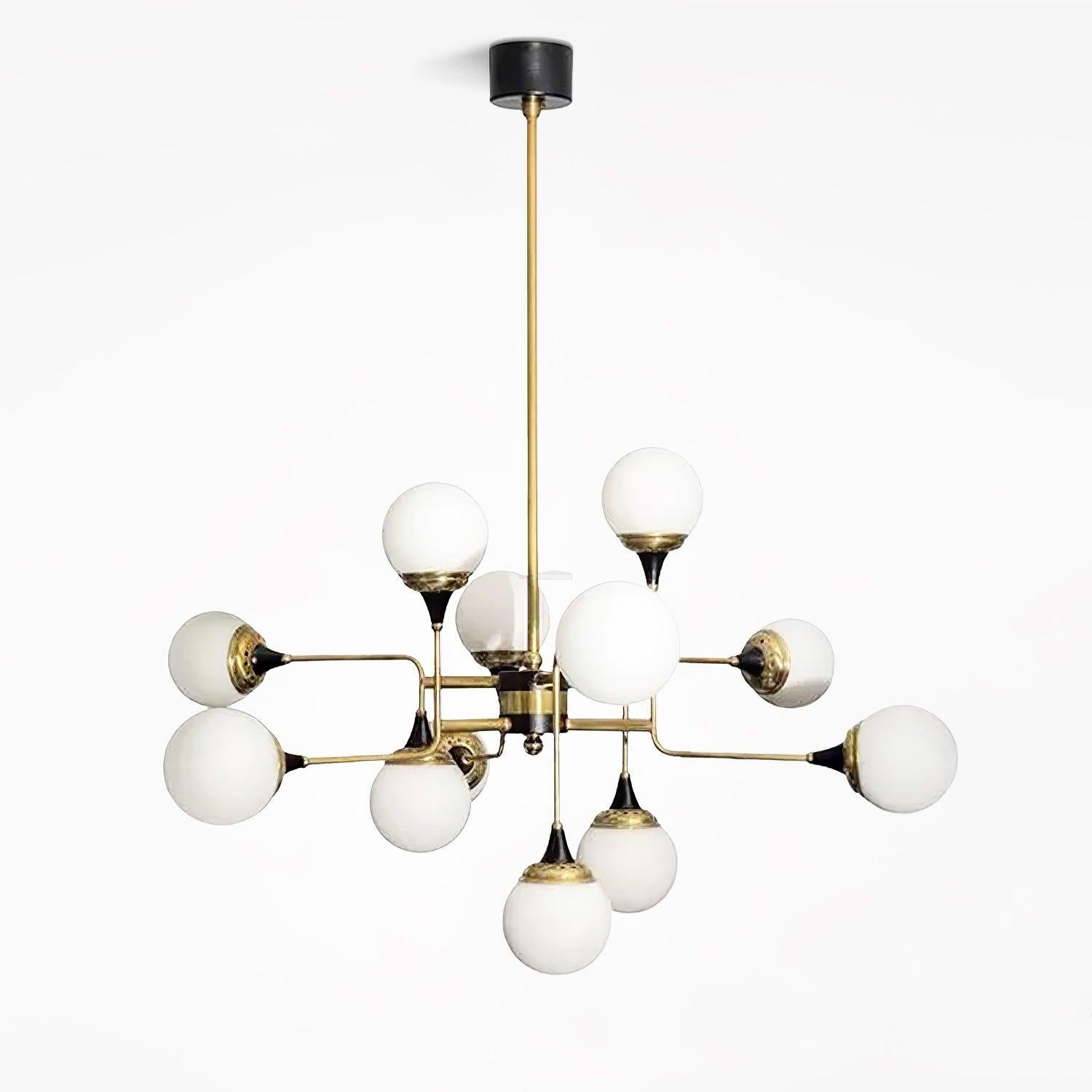 Stilnovo Chandelier with 12/16/24 heads - Frown-1-Luxehomezone