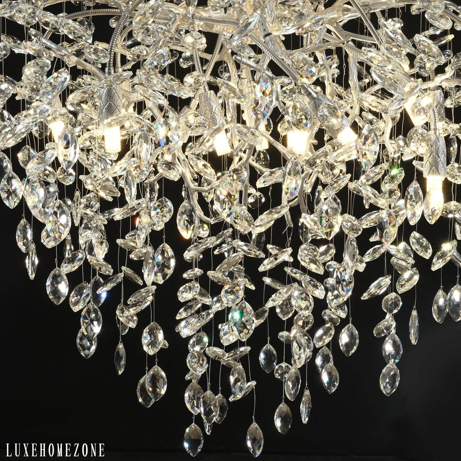 Solara Round Tree Branch Chandelier 47"