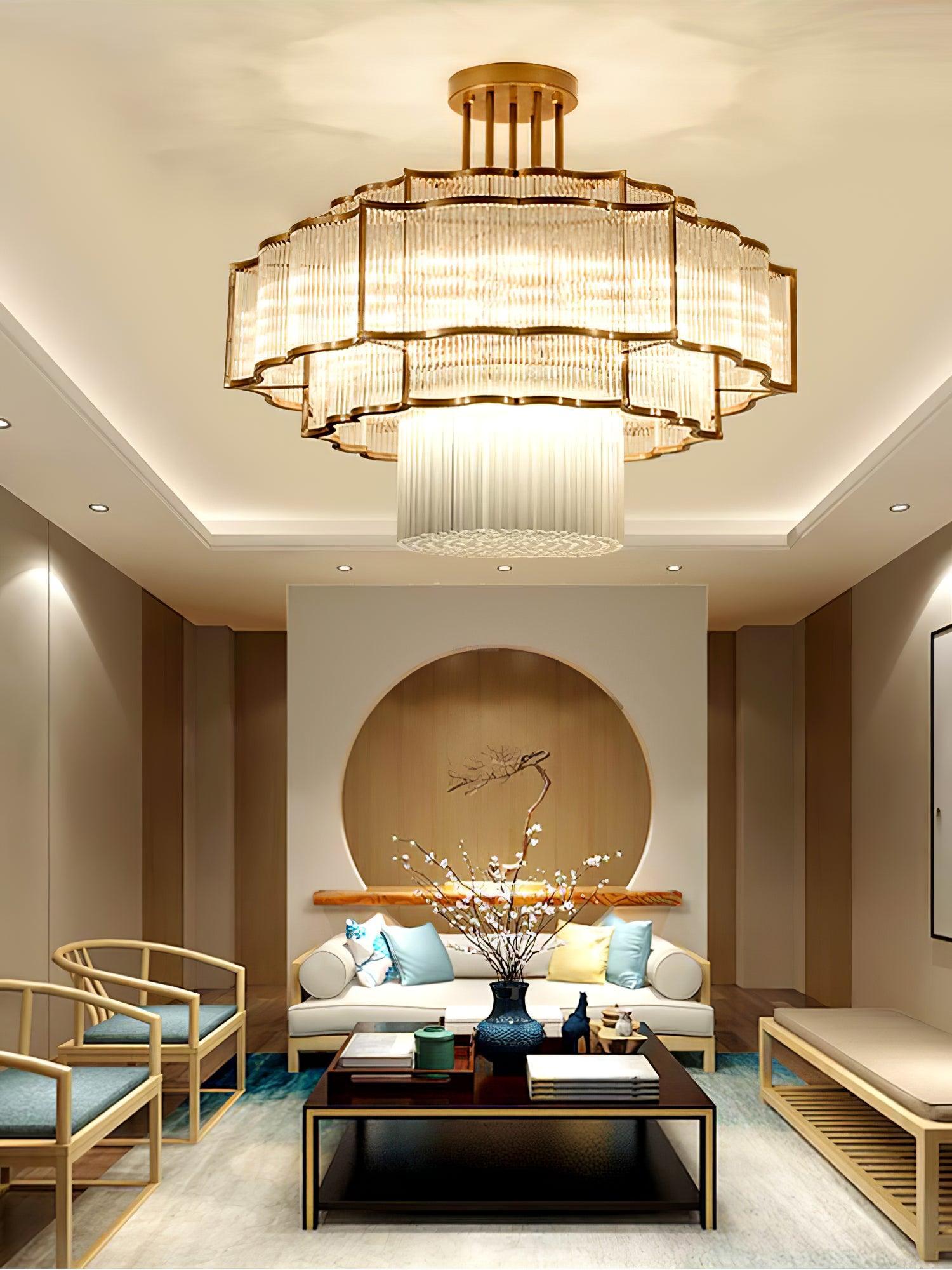 Pharo Ii Chandelier  ∅ 23.6″~39.4'' - Crystals-1-Luxehomezone