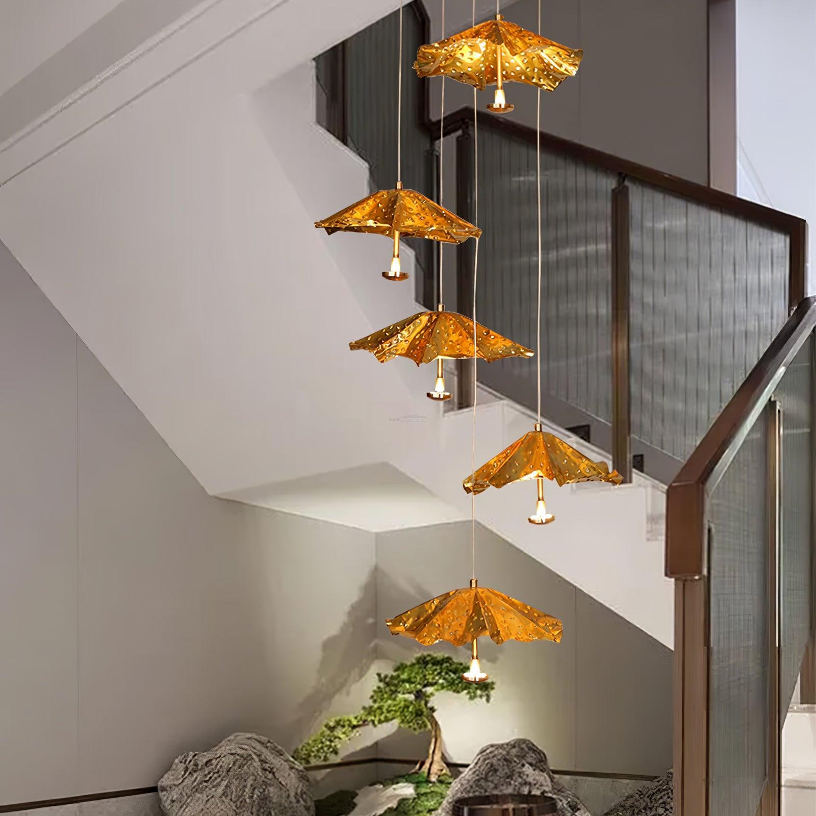 Livra Leaf Chandelier ∅ 11.8″ - Earring-1-Luxehomezone