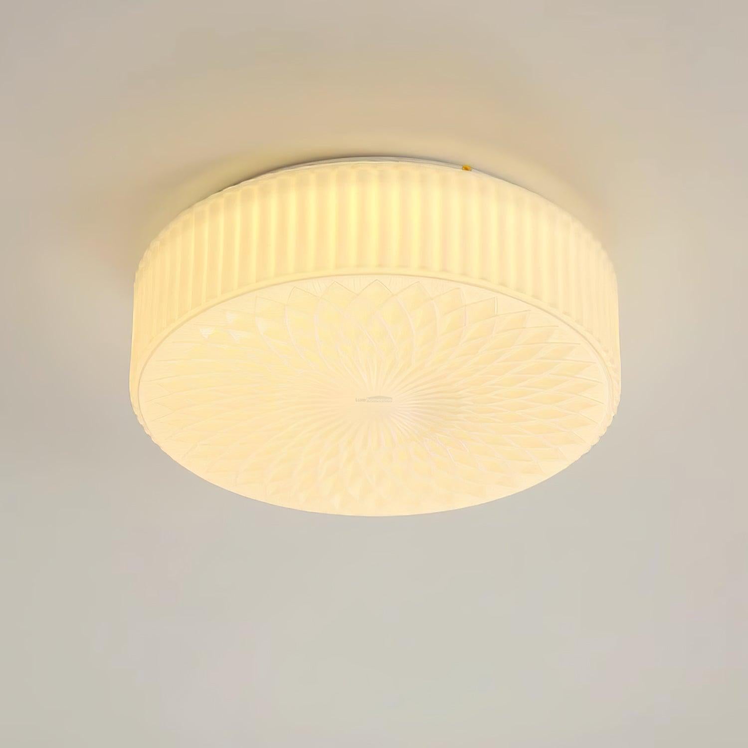 Souffle Ceiling Lamp ∅ 13.8″ - Chloe, Flush Mounts, Optimized-1-Luxehomezone