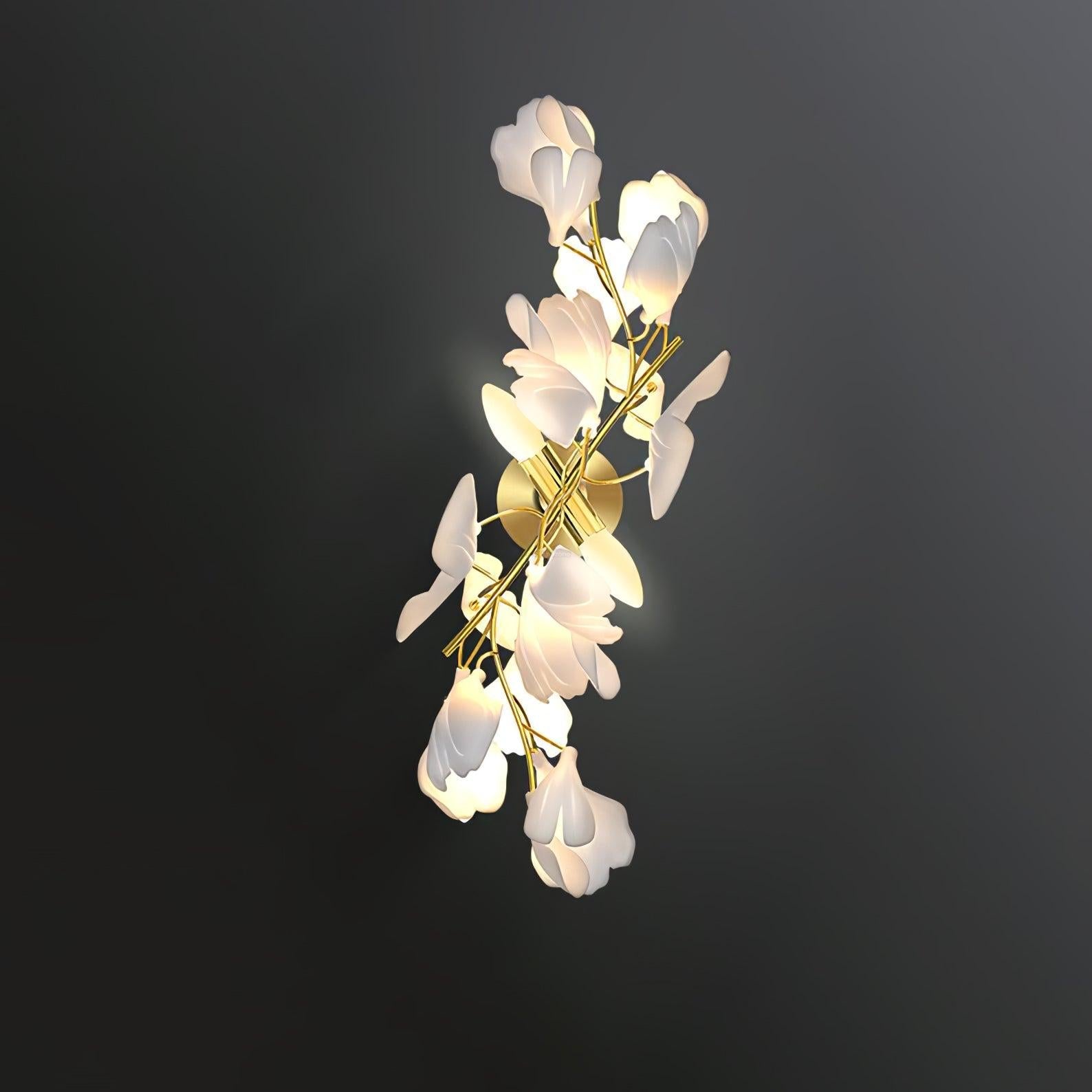 Gingko Wall Lamp with Flower - Gingko, Gingko Chandelier-1-Luxehomezone