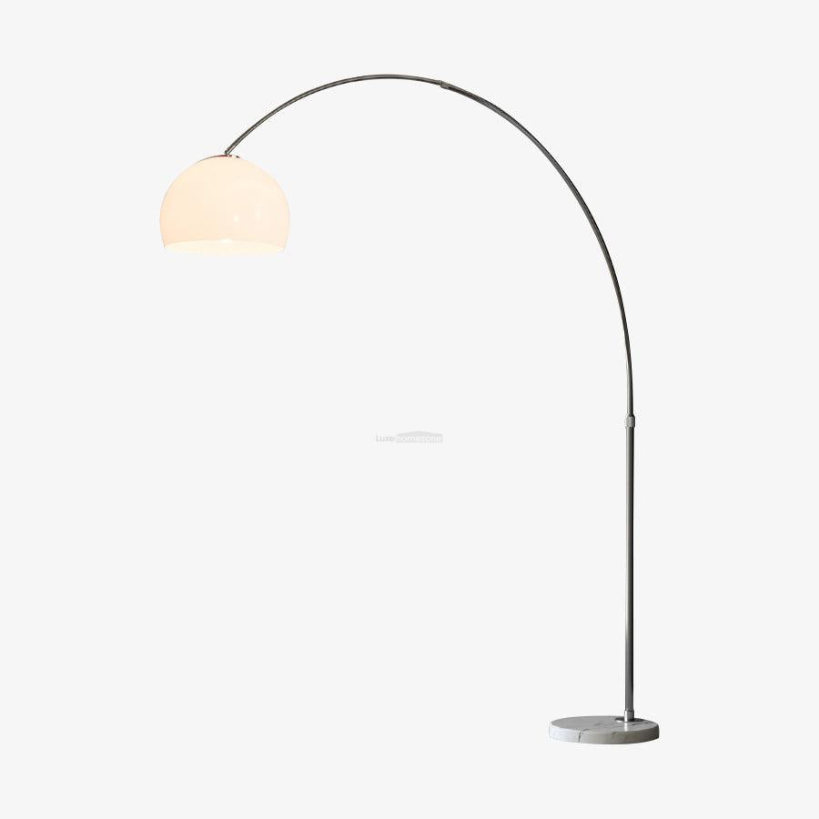 Sneedville Arched Floor Lamp W 59″ - Alabaster-1-Luxehomezone