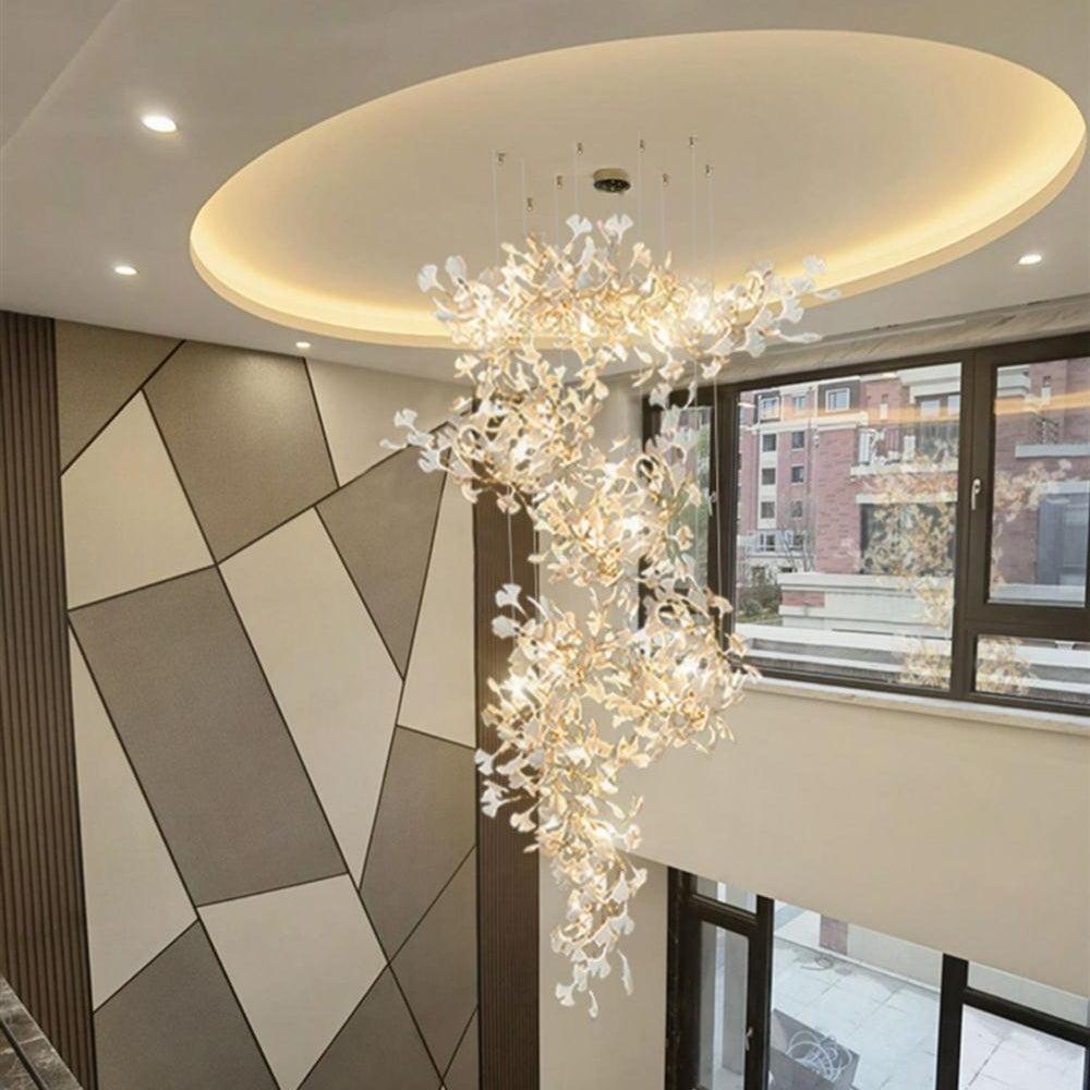 Gingko Combination Type Chandelier - Gingko, Gingko Chandelier-1-Luxehomezone