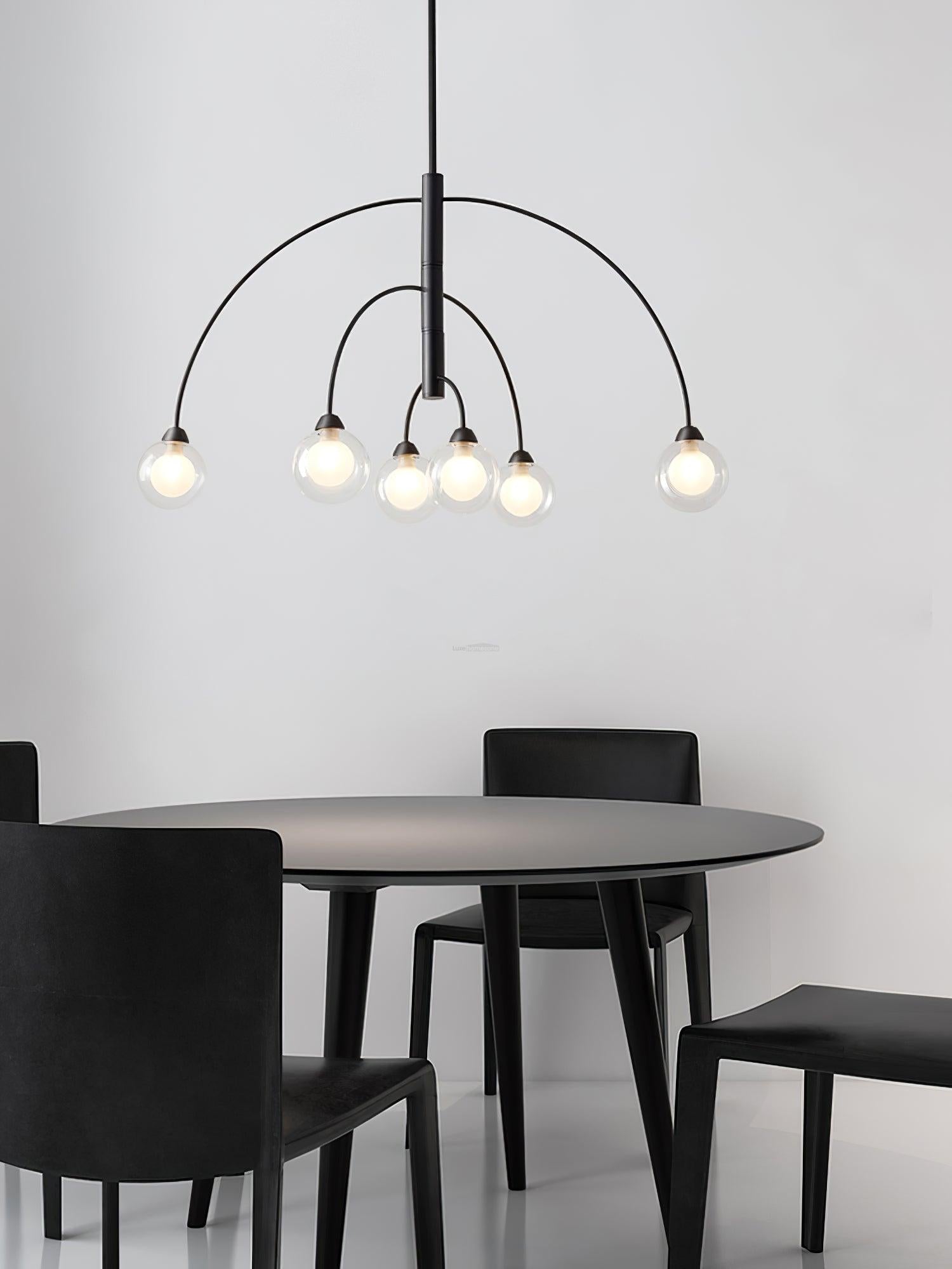 Prescott Chandelier with 4/6/8 heads - Bend, Marshmallow Chandelier-1-Luxehomezone
