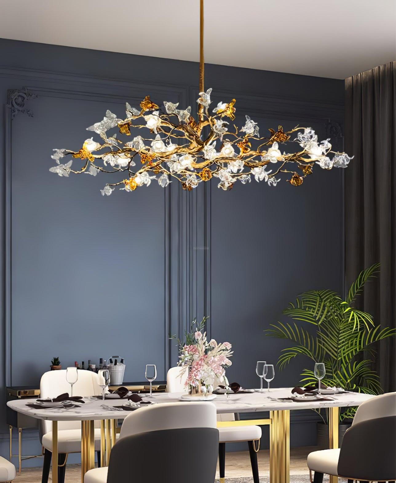 Aosta Brass Branch Type Chandelier - Branch-1-Luxehomezone