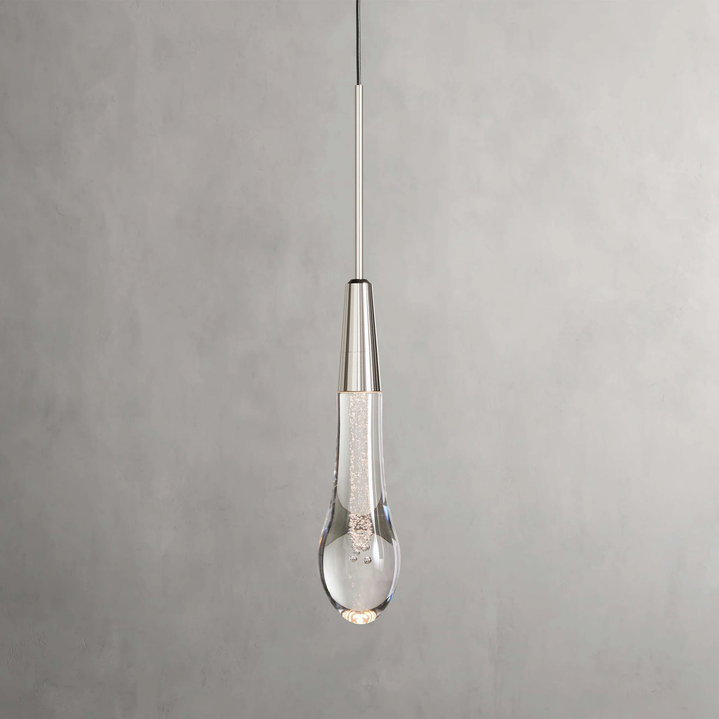 Solitaire Modern Pendant 13"H