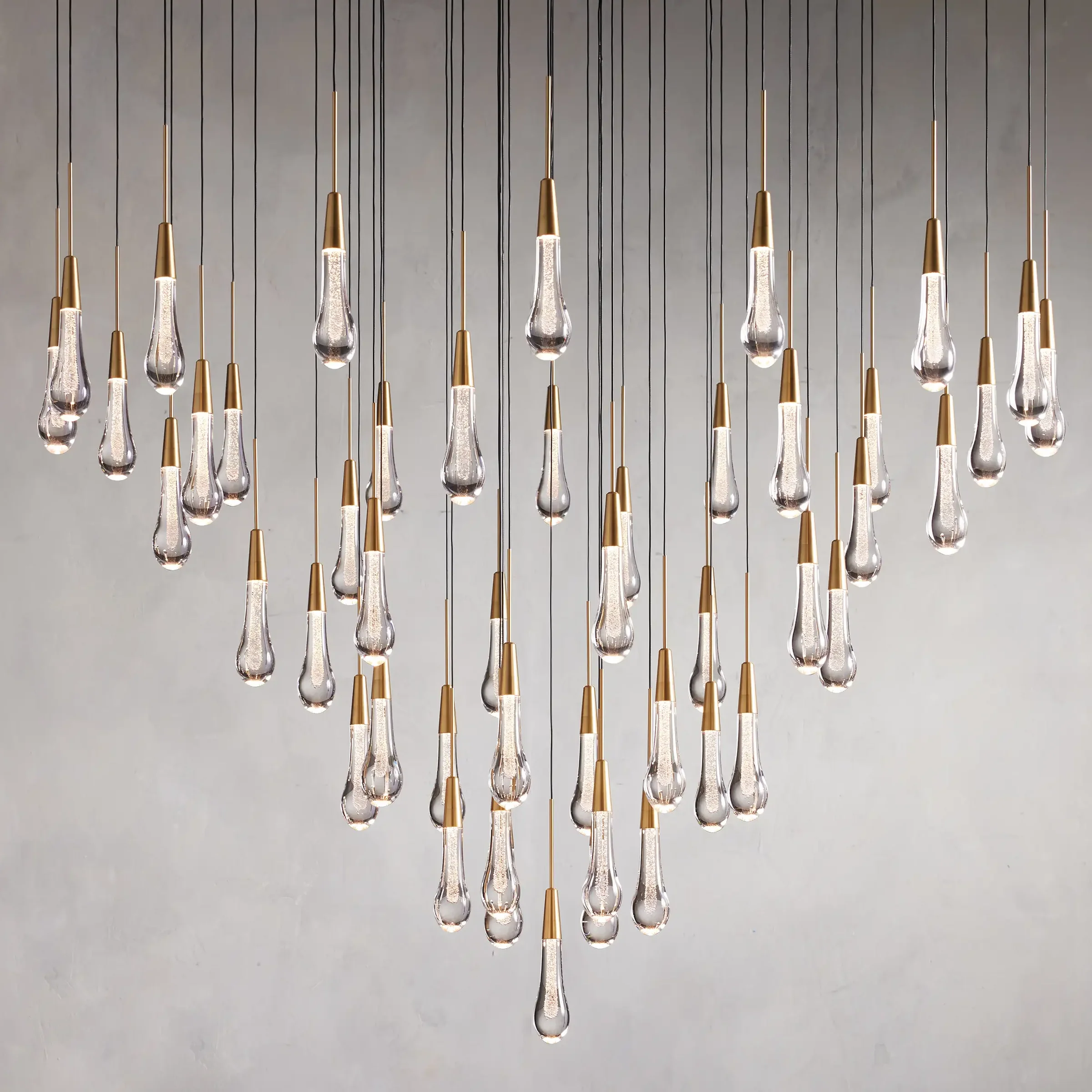 Solitaire Round Chandelier 58"D - Chandeliers- Chandeliers1-Luxehomezone