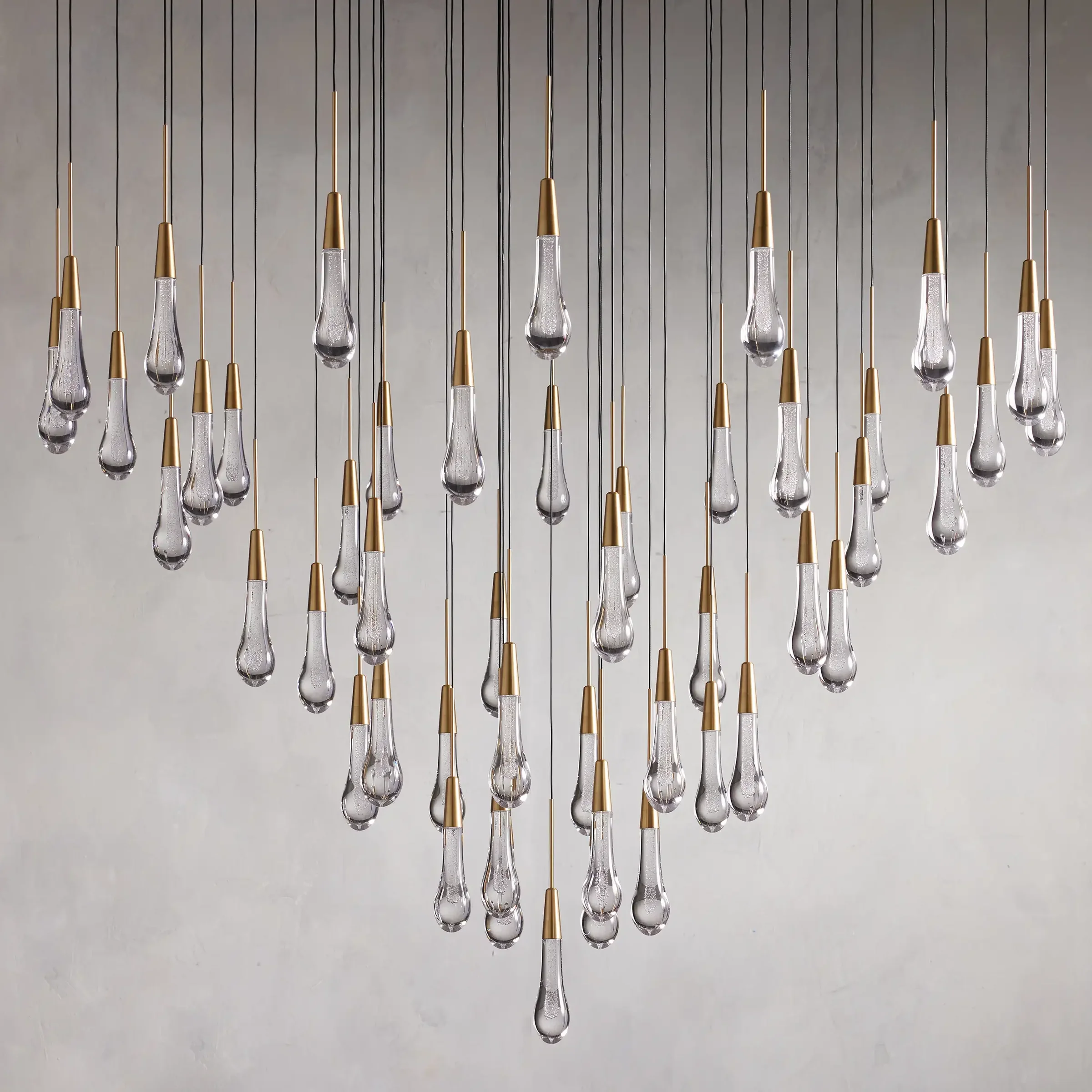 Solitaire Round Chandelier 58"D - Chandeliers- Chandeliers1-Luxehomezone