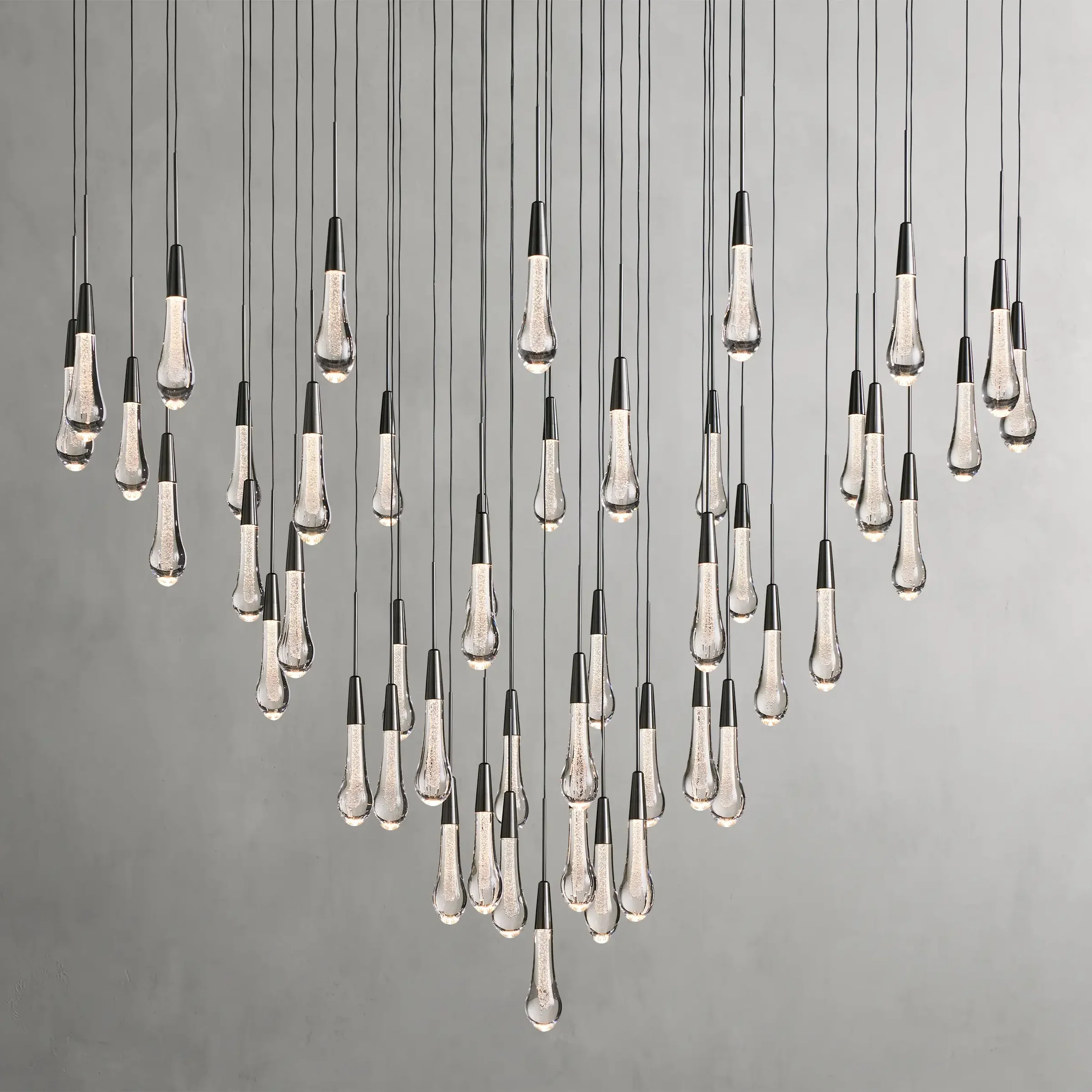 Solitaire Round Chandelier 58"D - Chandeliers- Chandeliers1-Luxehomezone