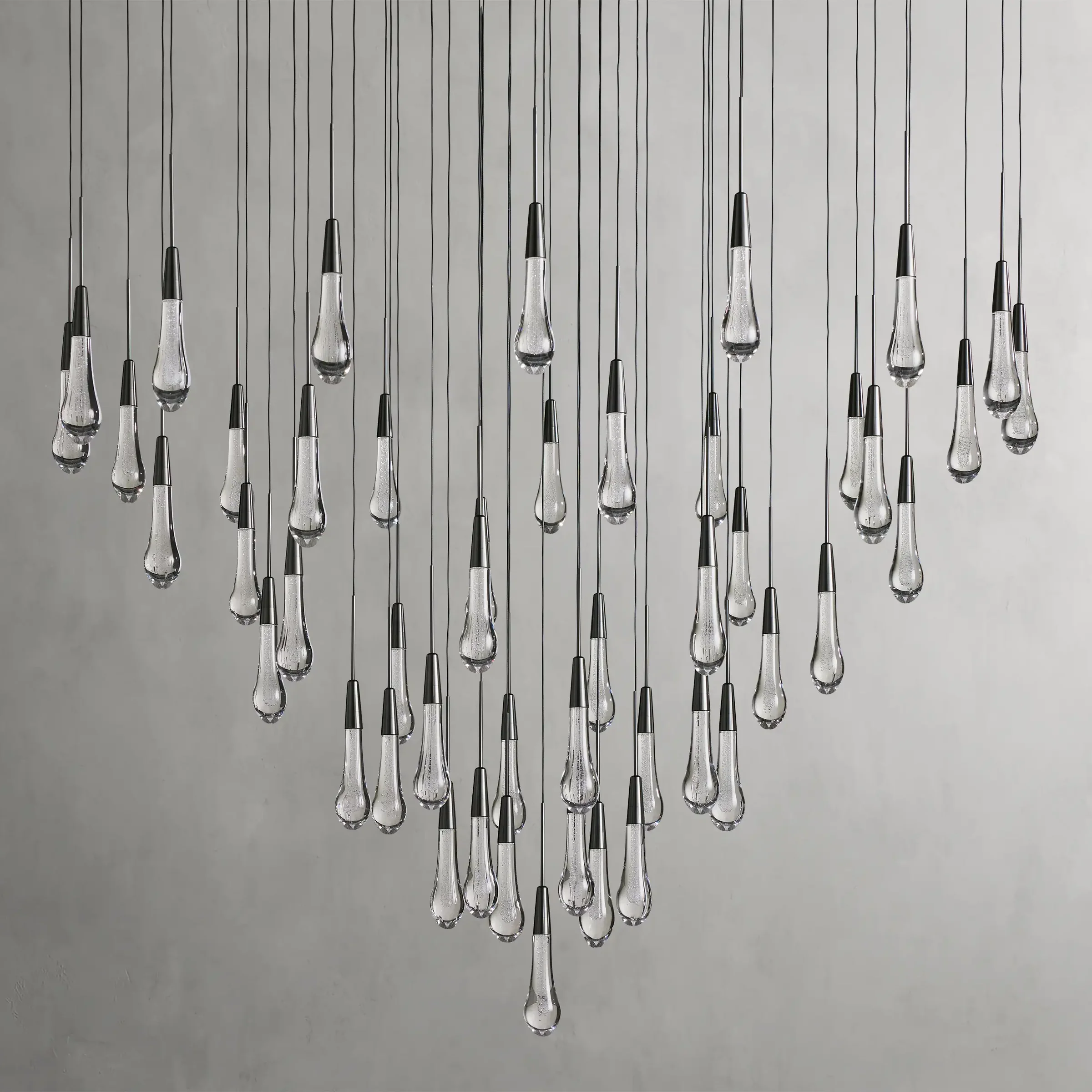 Solitaire Round Chandelier 58"D - Chandeliers- Chandeliers1-Luxehomezone
