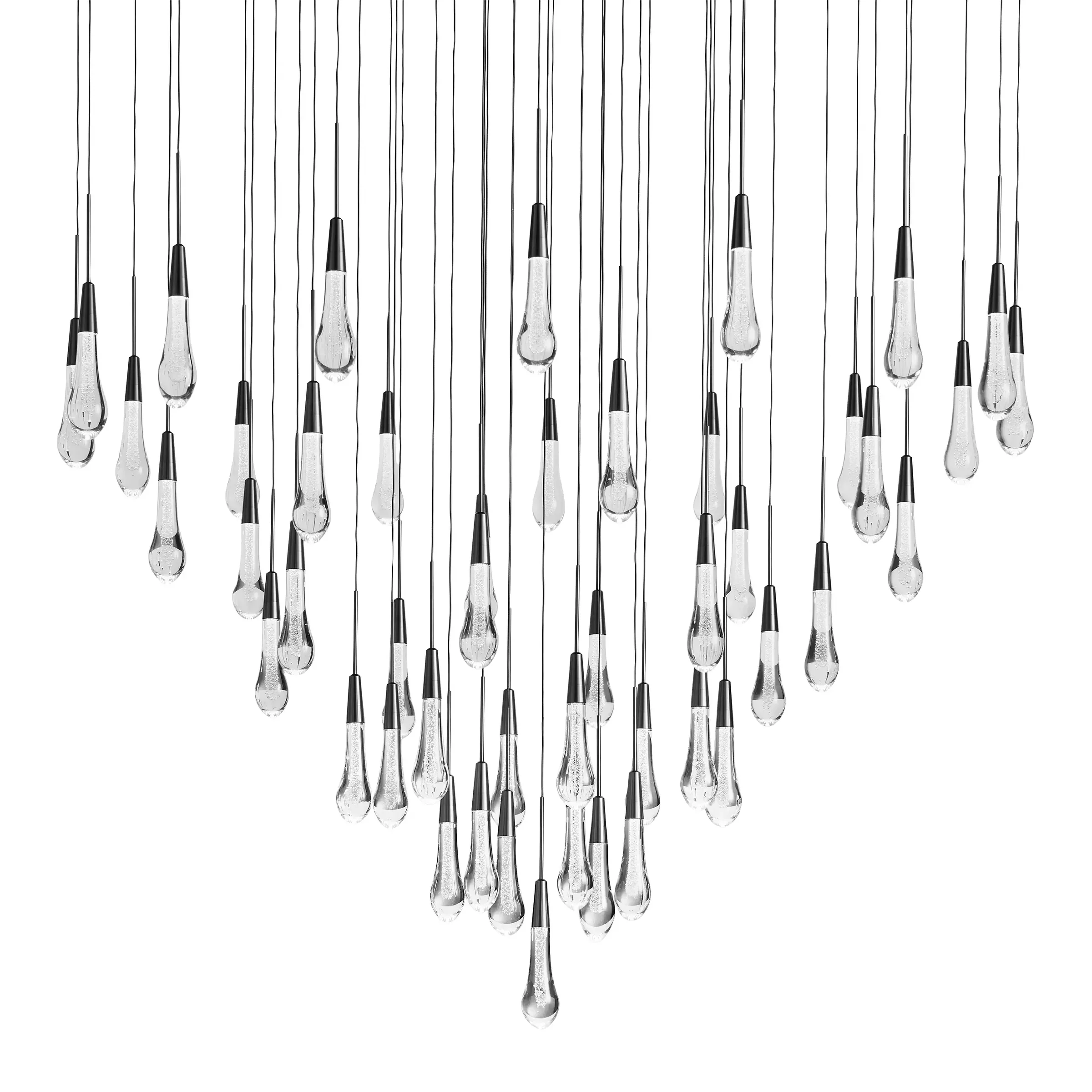 Solitaire Round Chandelier 58"D - Chandeliers- Chandeliers1-Luxehomezone